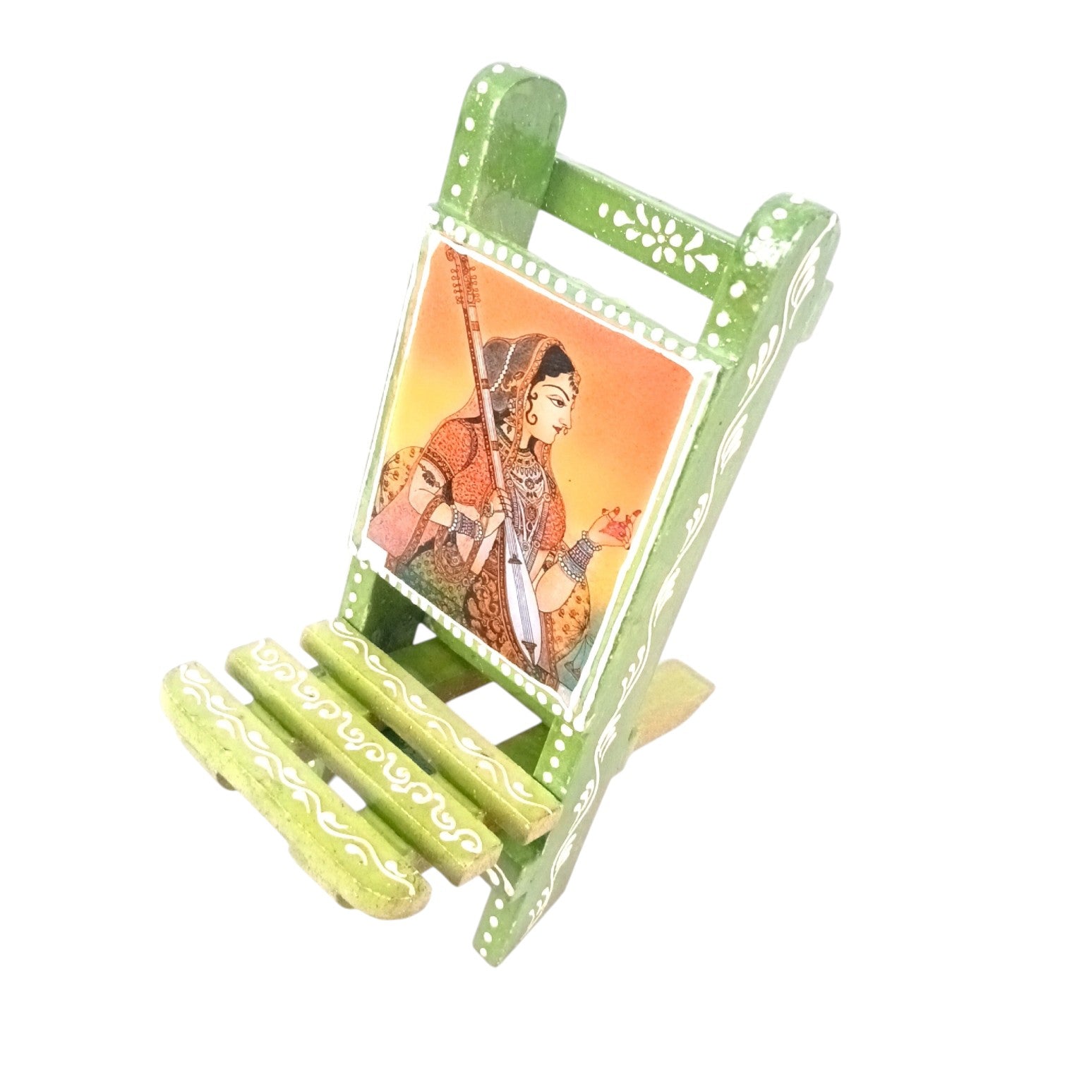 Mobile Holder Folding Mini Chair Showpiece For Desk & Decor - 9 Inch - Apkamart