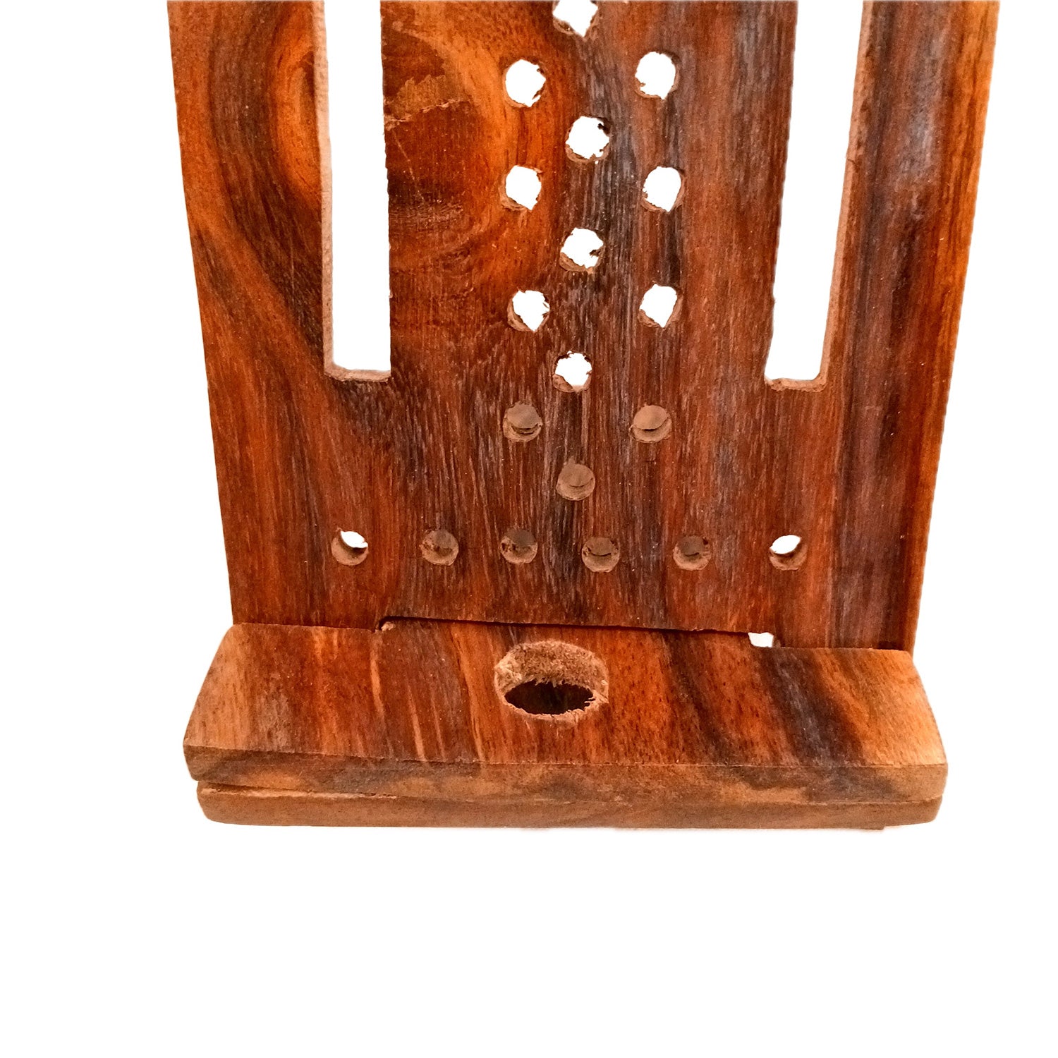 Mobile Holder Stand | Wooden Cell Phone Stand Holder | Desk Organizer - For Table, Bed, Office Desk, Home Decor & Gifts - 7 Inch (Pack Of 2) - Apkamart