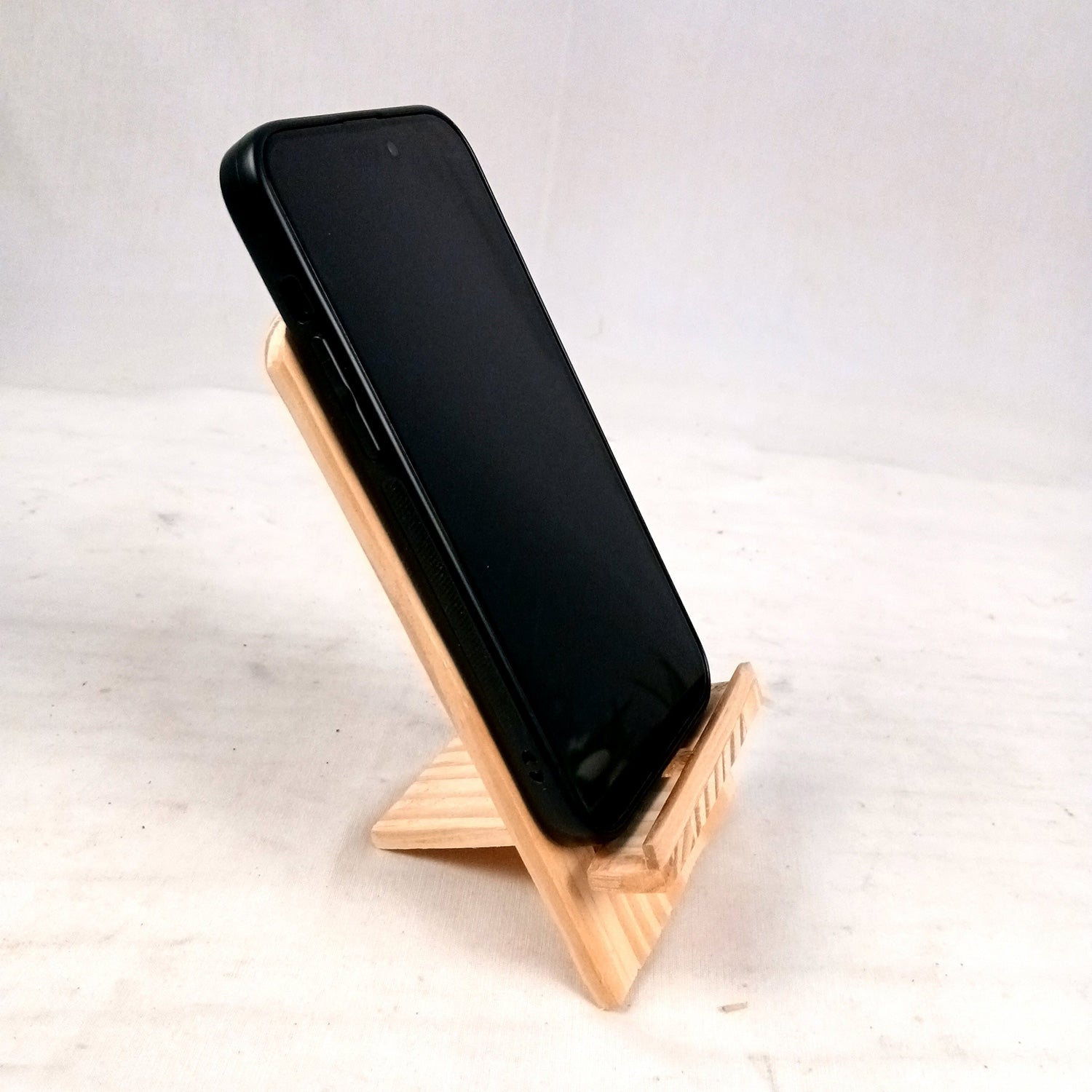 Mobile Holder Stand | Wooden Cell Phone Stand Holder | Desk Organizer - For Table, Bed, Office Desk, Home Decor & Gifts - 7 Inch - Apkamart