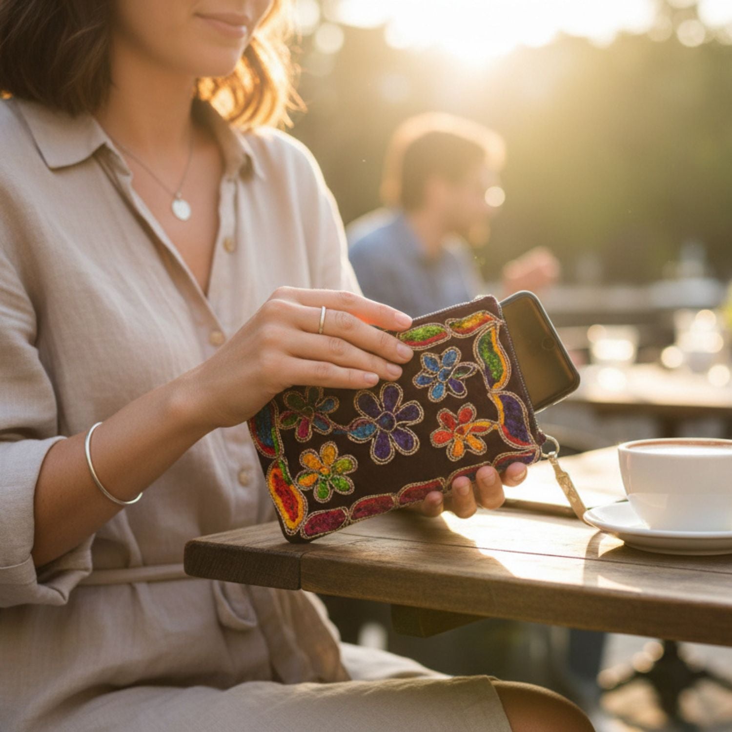 Women Mobile Pouch Bag Lightweight Phone Purse Mini Mobile Holder for Daily Use Travel Shopping Office Casual Wear Compact Bag for Girls - 6 Inch - Apkamart