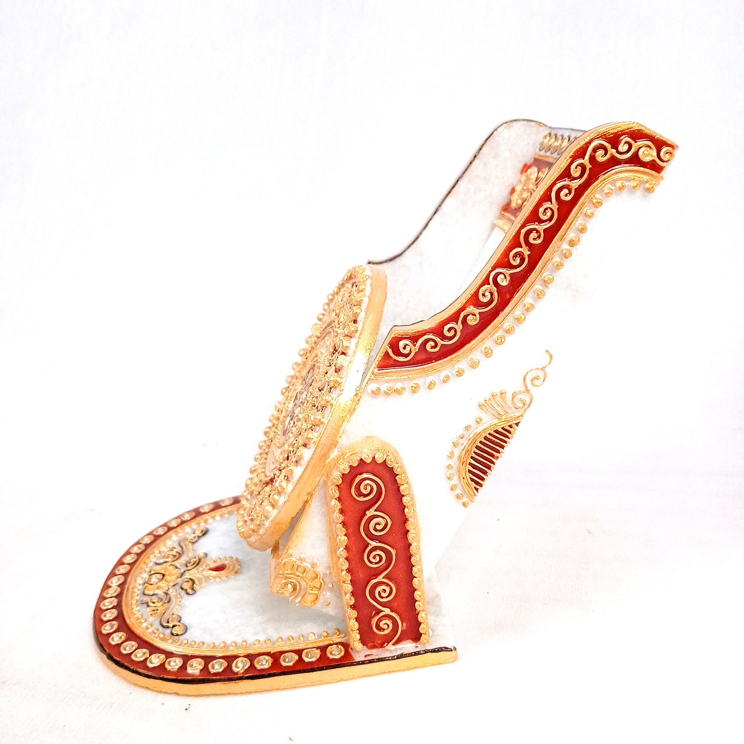 Mobile Holder Marble | Mobile Phone Stand | Desk Organizer - For Home, Office, Table, Desk, Study Decor | Gift For him - 6 Inch - Apkamart