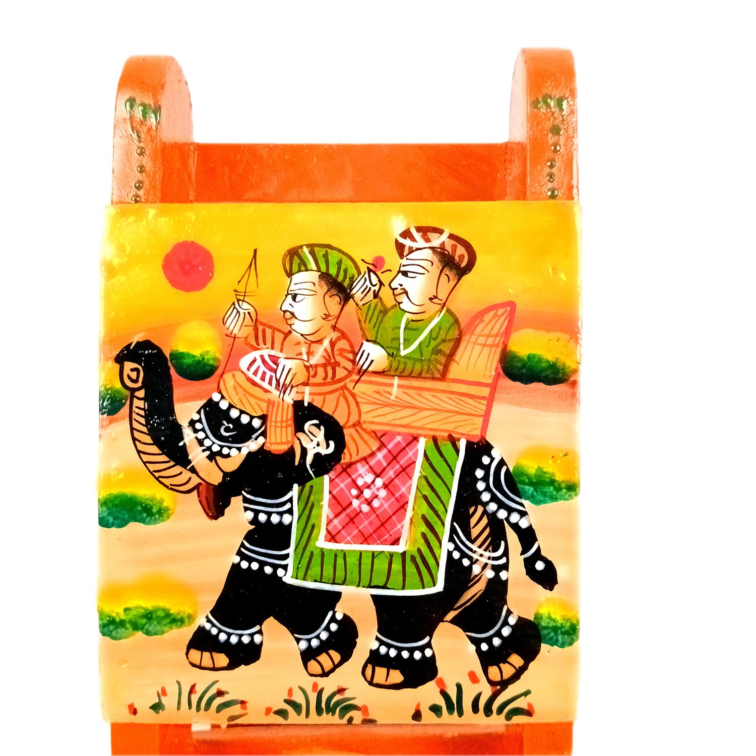 Mobile Holder Stand | Folding Chair Miniature Showpiece | Cell Phone Stand Holder - For Table, Bed, Office Desk, Home Decor & Gifts - 7 Inch - Apkamart