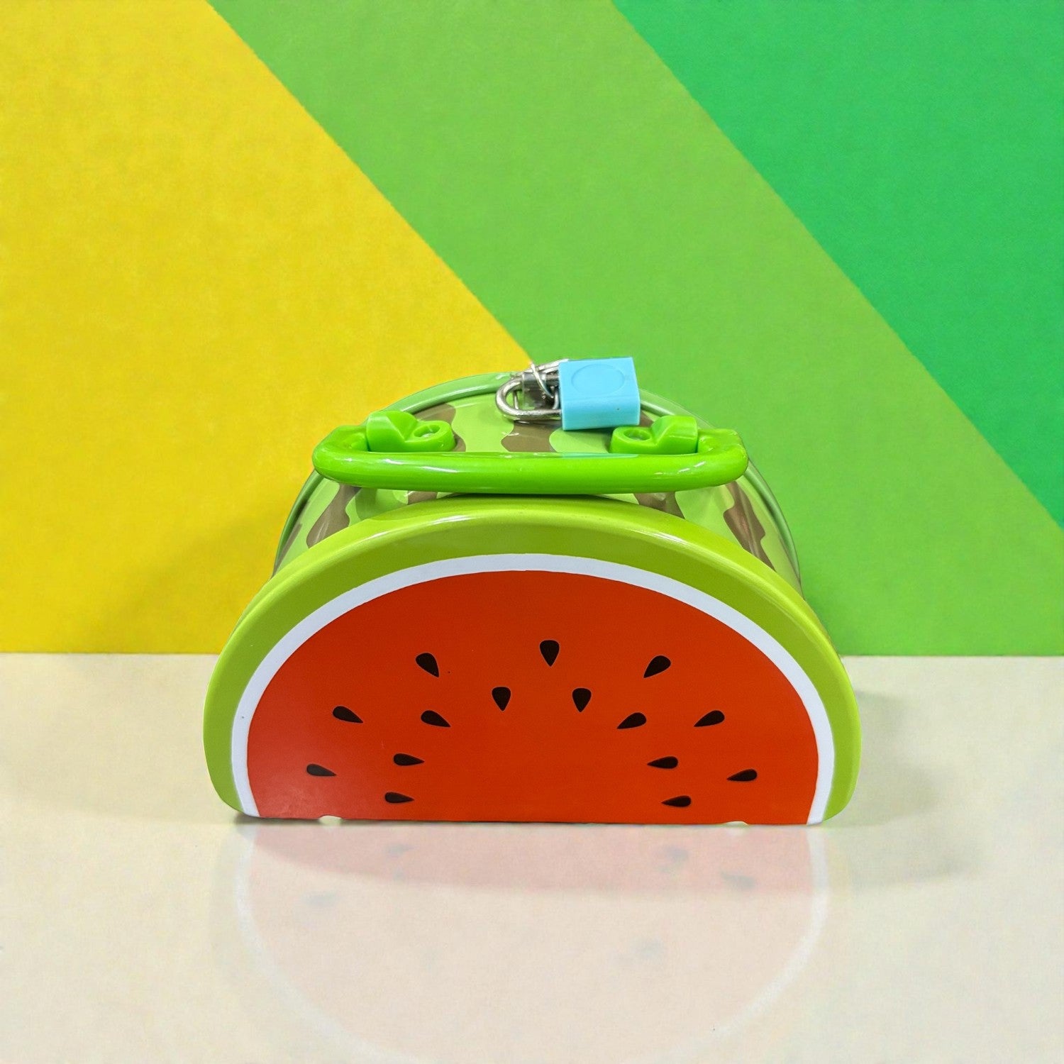 Water Melon Design Piggy Bank with Lock for Kids | Durable Money Bank Gulak for Children | Cute Piggy Bank for Saving & Perfect Return Gift - 6 Inch - Apkamart