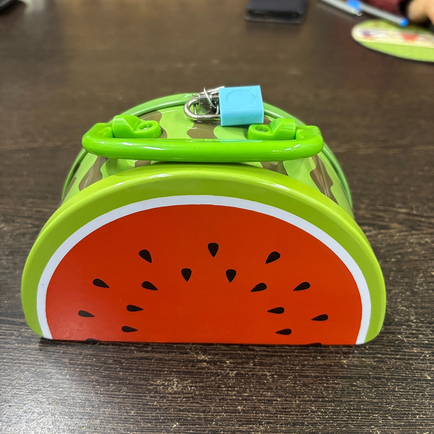 Water Melon Design Piggy Bank with Lock for Kids | Durable Money Bank Gulak for Children | Cute Piggy Bank for Saving & Perfect Return Gift - 6 Inch - Apkamart