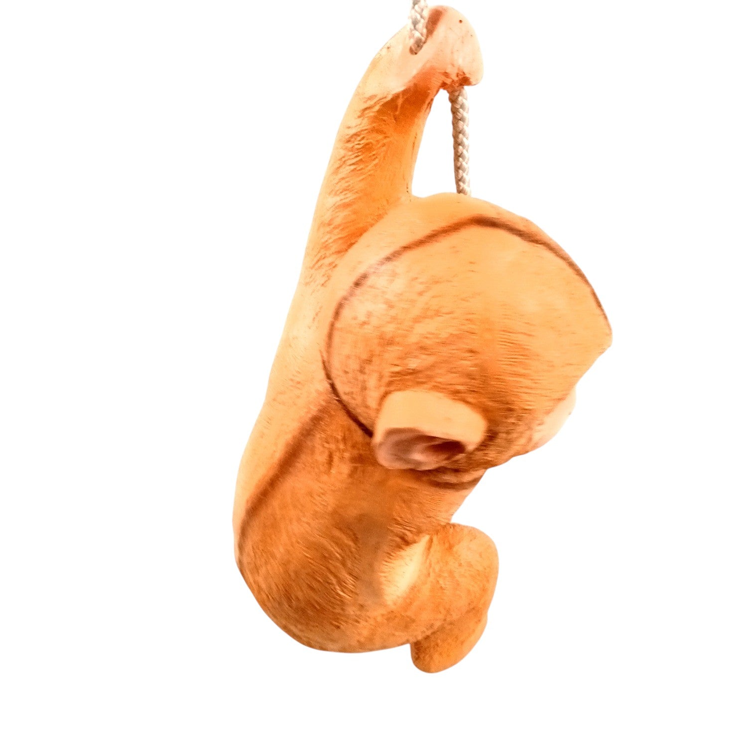Monkey Hanging on Rope Wall Hanging | Decorative Animal Showpiece for Home, Garden, Living Room & Kids Room | Unique Wall Décor & Gift - 14 Inch - Apkamart
