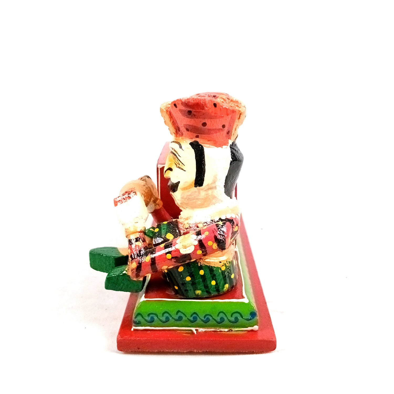 Pen Stand Cum Cutlery Holders | Multipurpose Organizers | Wooden Pencil Holder Stands - For Study Table, Desk, Stationary Gift, Home, Office Decor & Corporate Gifting - 9 Inch - Apkamart #Colour_Red