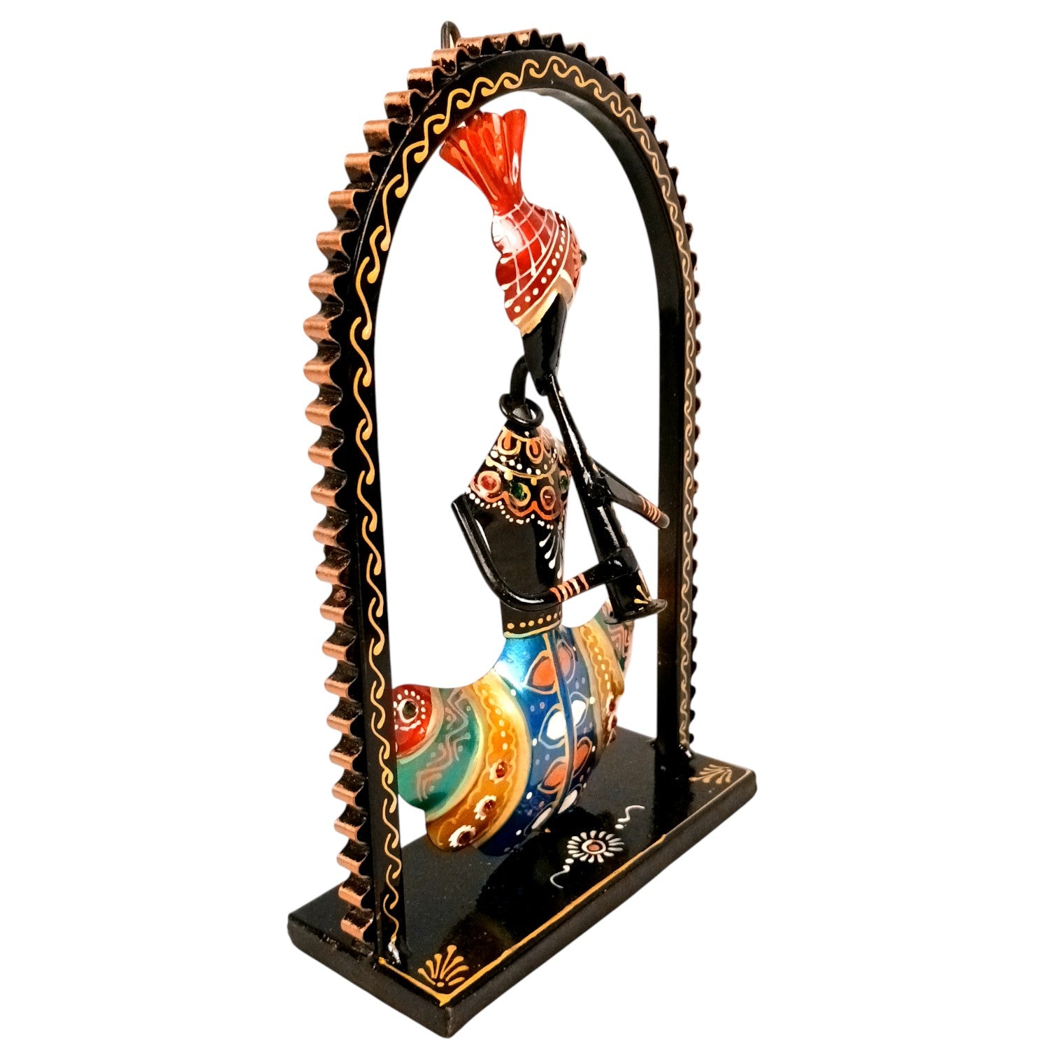 Musician Showpiece Set | Artistic Musician Figurines for Home Decor, Living Room, Table, Shelf & Office | Decorative Statue Set for Gifting - 10 Inch (Set Of 3) - Apkamart