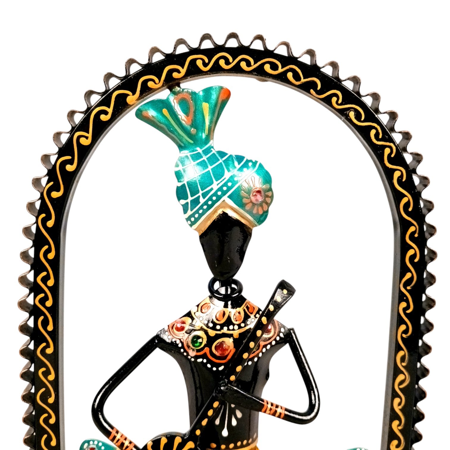 Musician Showpiece Set | Artistic Musician Figurines for Home Decor, Living Room, Table, Shelf & Office | Decorative Statue Set for Gifting - 10 Inch (Set Of 3) - Apkamart