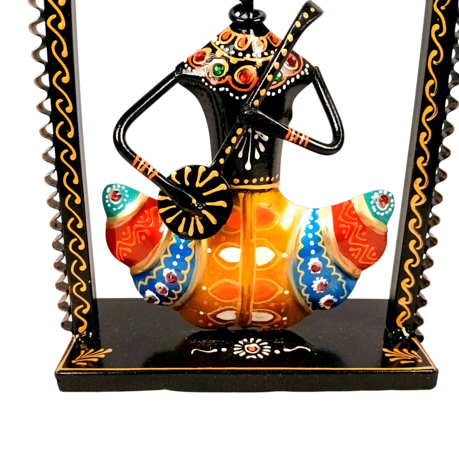 Musician Showpiece Set | Artistic Musician Figurines for Home Decor, Living Room, Table, Shelf & Office | Decorative Statue Set for Gifting - 10 Inch (Set Of 3) - Apkamart