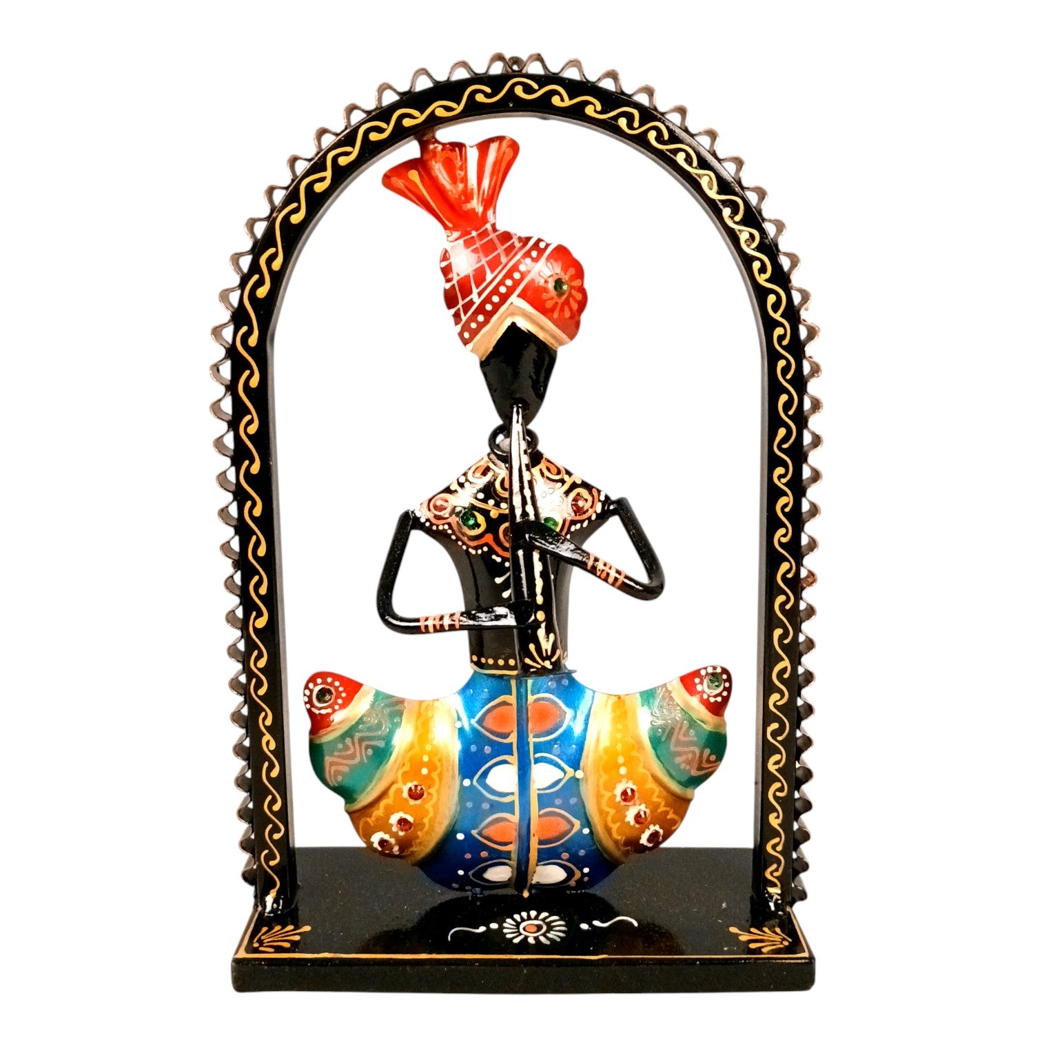 Musician Showpiece Set | Artistic Musician Figurines for Home Decor, Living Room, Table, Shelf & Office | Decorative Statue Set for Gifting - 10 Inch (Set Of 3) - Apkamart