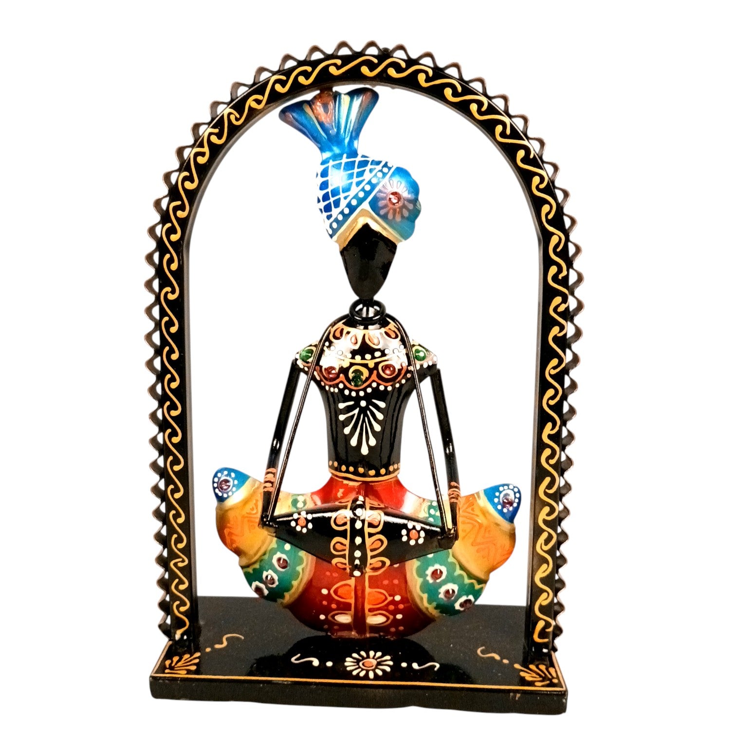 Musician Showpiece Set | Artistic Musician Figurines for Home Decor, Living Room, Table, Shelf & Office | Decorative Statue Set for Gifting - 10 Inch (Set Of 3) - Apkamart