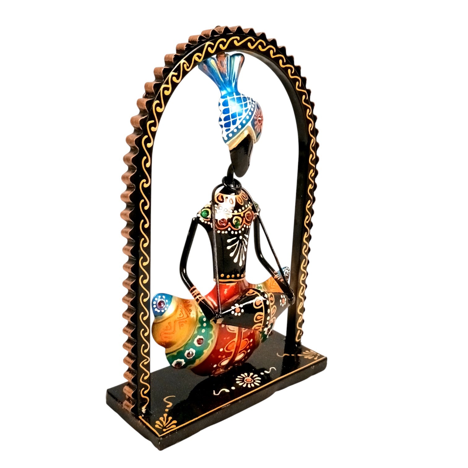 Musician Showpiece Set | Artistic Musician Figurines for Home Decor, Living Room, Table, Shelf & Office | Decorative Statue Set for Gifting - 10 Inch (Set Of 3) - Apkamart