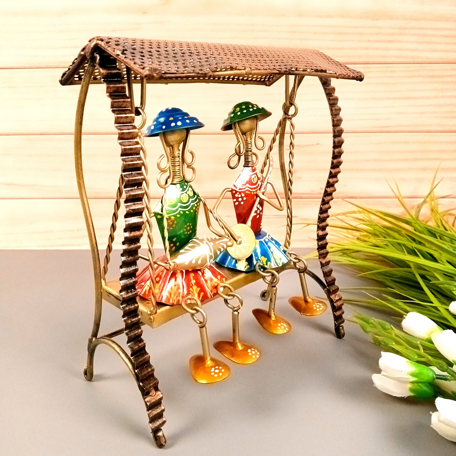 Musician Showpiece | Decorative Figurines With Hanging Legs With Exquisite - for Home, Bedroom, Living Room, Office, Table Decor & Gifts - 11 Inch - Apkamart #Style_Design 1