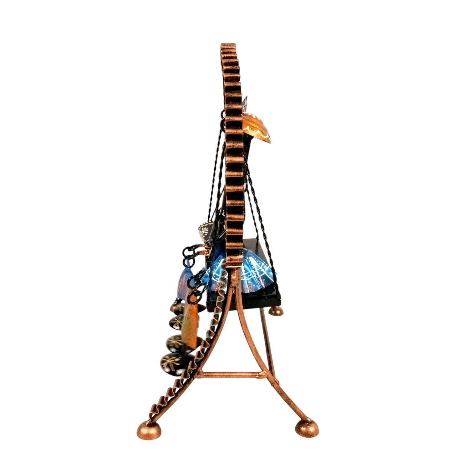 Musician on Swing Showpiece | Decorative Musician Figurine for Home Decor, Living Room, Office & Gifting | Swing Statue for Table, Shelf & Festive Decoration - 12 Inch - Apkamart