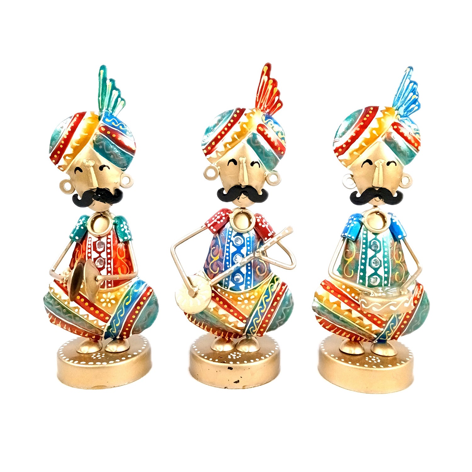 Musician Figurine Showpiece Set | Artifacts for Home, Table, Living Room, TV Unit & Bedroom Office Desk Decor& Gifts - 10 Inch (Pack of 3) - Apkamart #Style_Design 1