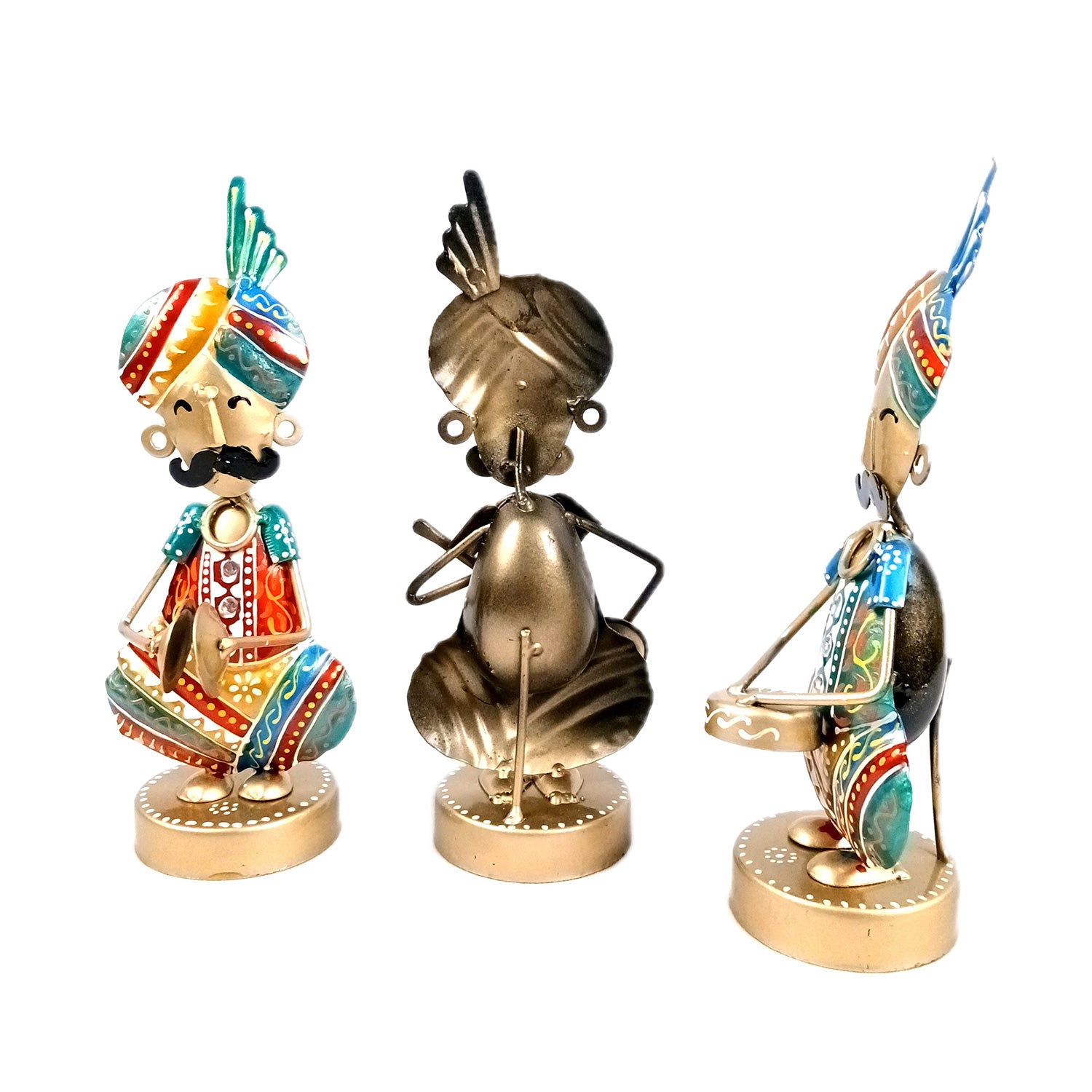 Musician Figurine Showpiece Set | Artifacts for Home, Table, Living Room, TV Unit & Bedroom Office Desk Decor& Gifts - 10 Inch (Pack of 3) - Apkamart #Style_Design 1