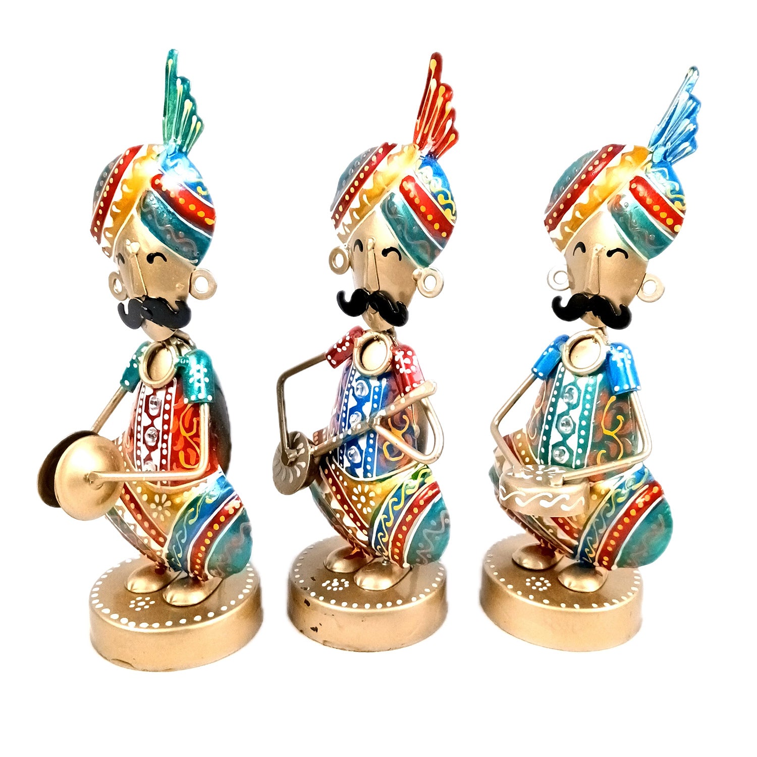Musician Figurine Showpiece Set | Artifacts for Home, Table, Living Room, TV Unit & Bedroom Office Desk Decor& Gifts - 10 Inch (Pack of 3) - Apkamart #Style_Design 1