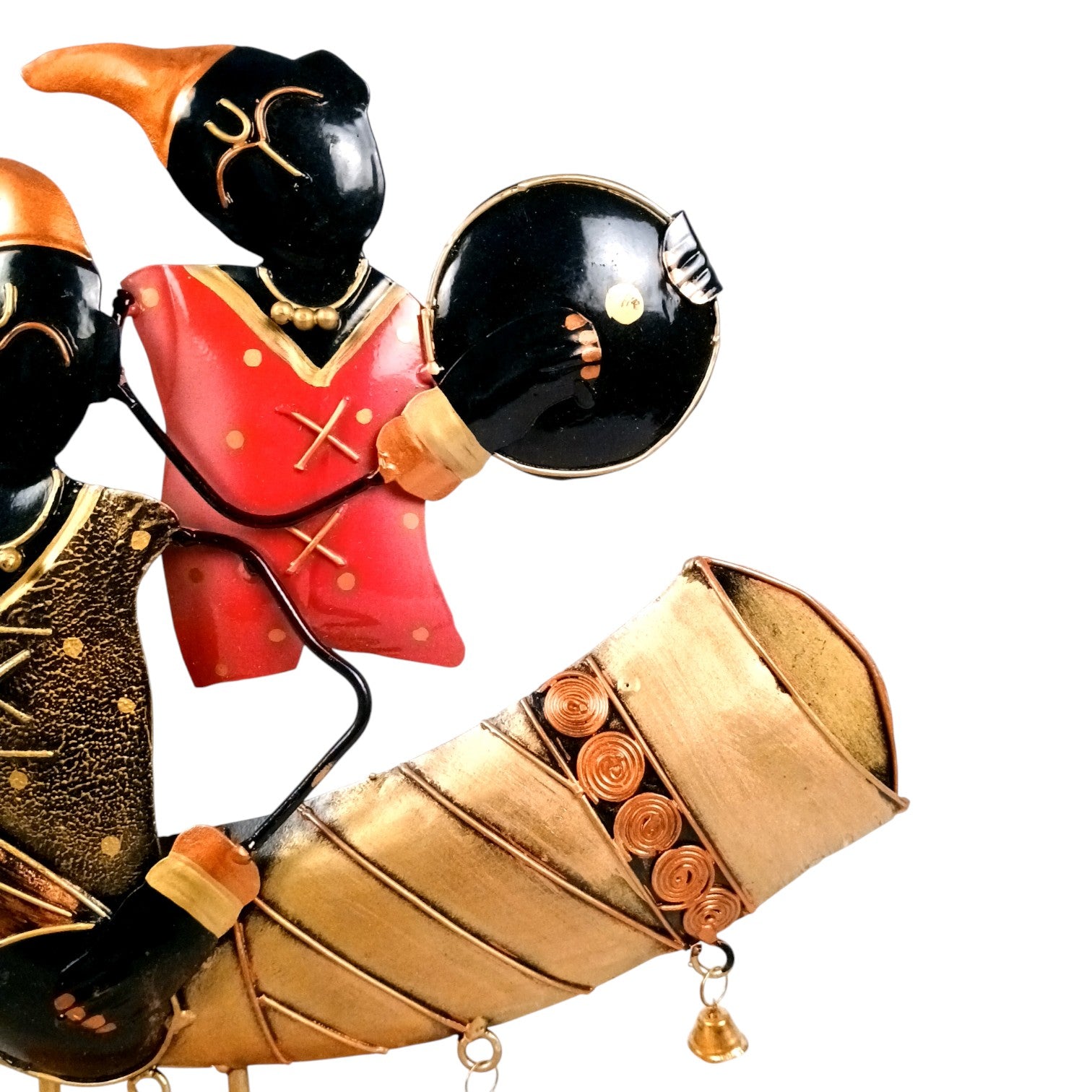 Musician Showpiece | Decorative Figurines for Living Room, Bedroom & Office | Traditional Musician Statues for Home Decor & Gifting - 16 Inch - Apkamart