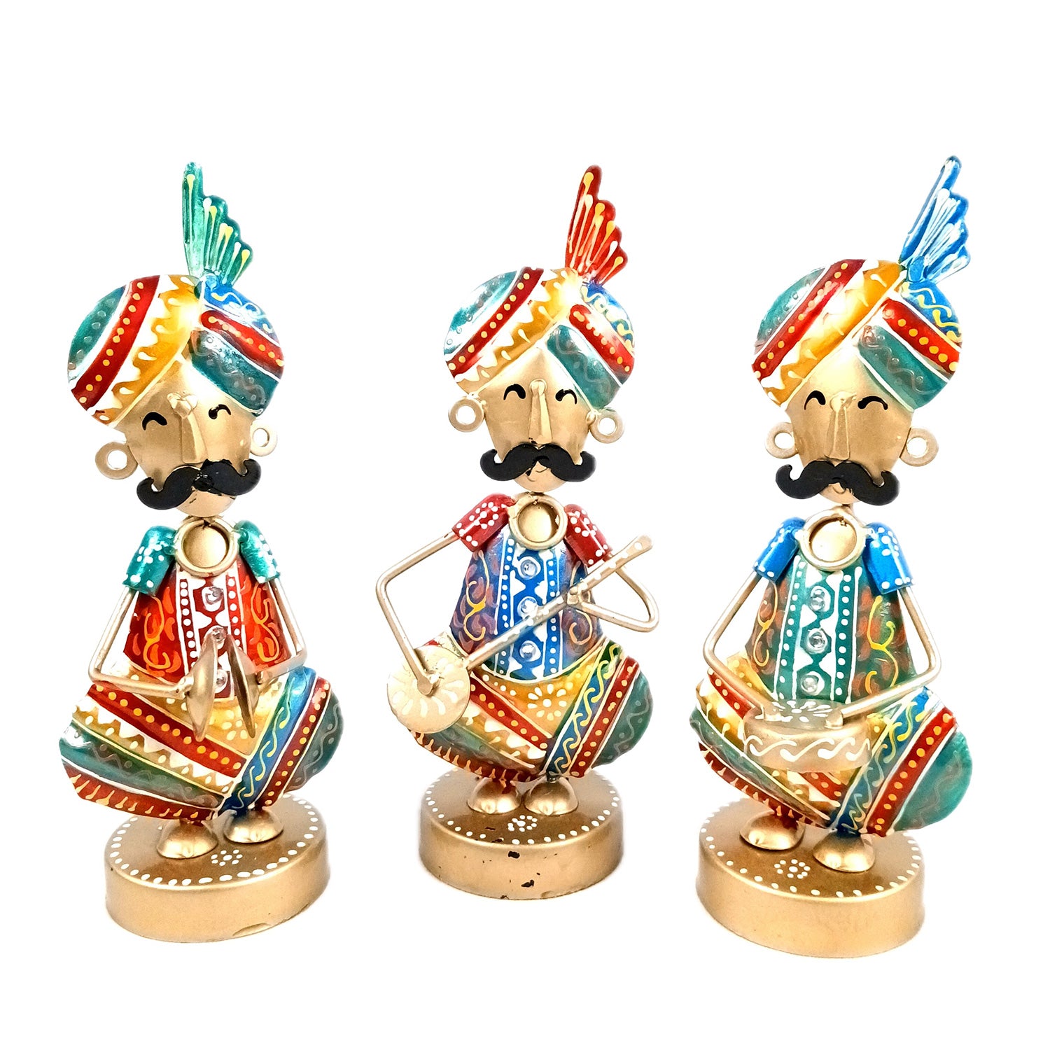 Musician Figurine Showpiece Set | Artifacts for Home, Table, Living Room, TV Unit & Bedroom Office Desk Decor& Gifts - 10 Inch (Pack of 3) - Apkamart #Style_Design 1