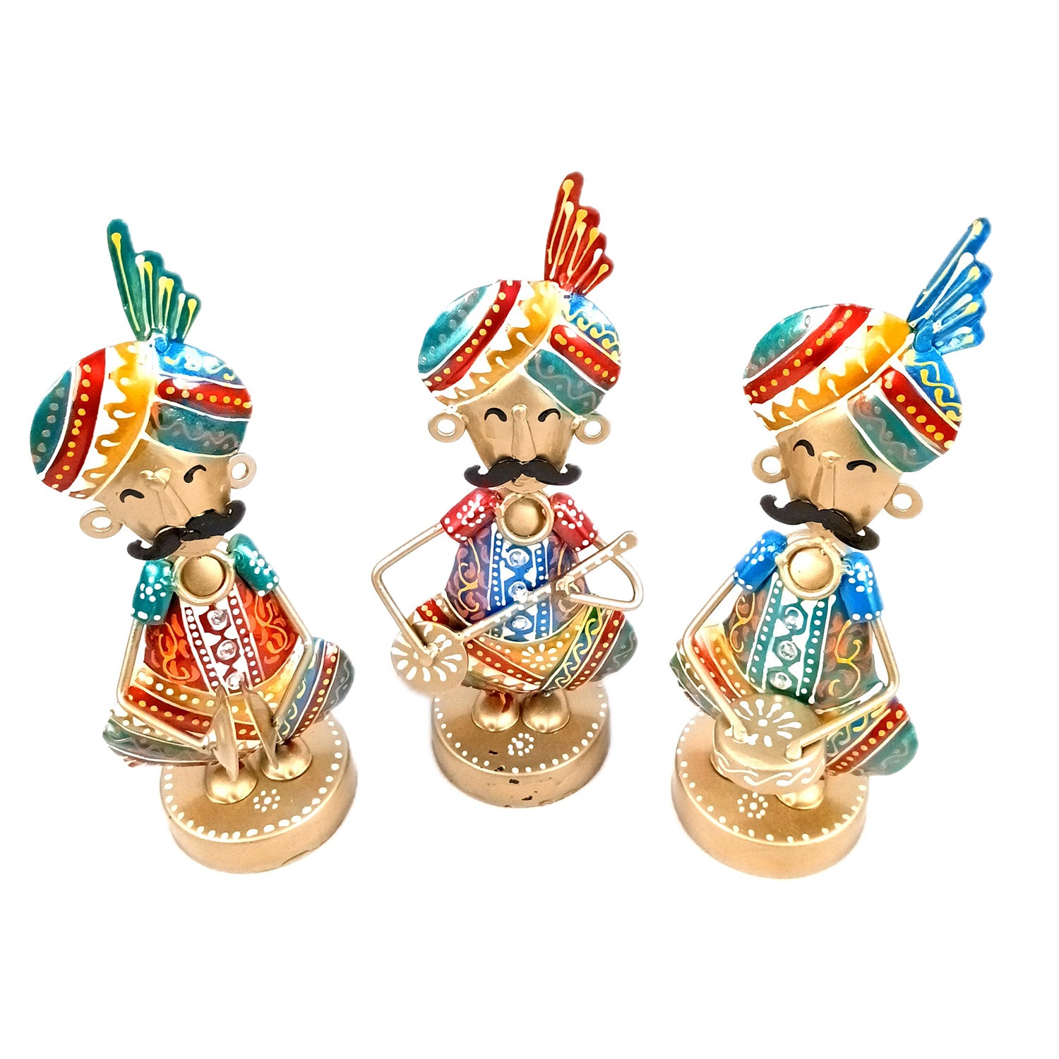 Musician Figurine Showpiece Set | Artifacts for Home, Table, Living Room, TV Unit & Bedroom Office Desk Decor& Gifts - 10 Inch (Pack of 3) - Apkamart #Style_Design 1