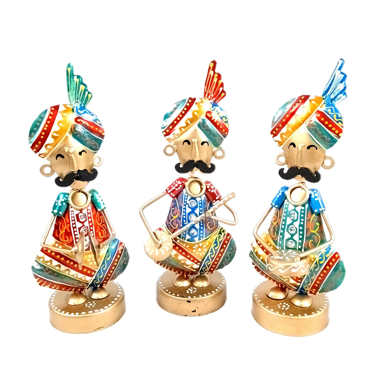 Musician Figurine Showpiece Set | Artifacts for Home, Table, Living Room, TV Unit & Bedroom Office Desk Decor& Gifts - 10 Inch (Pack of 3) - Apkamart #Style_Design 1