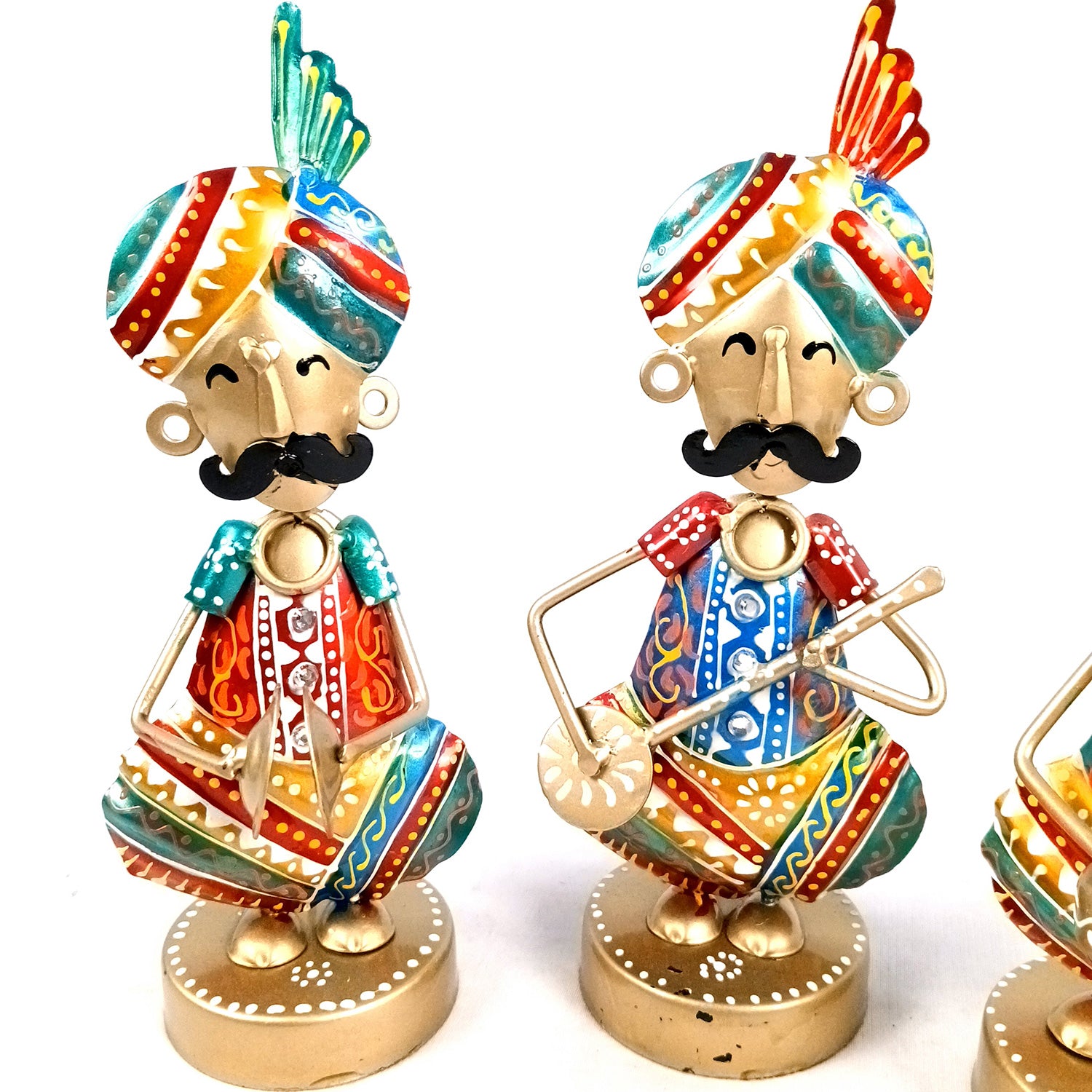 Musician Figurine Showpiece Set | Artifacts for Home, Table, Living Room, TV Unit & Bedroom Office Desk Decor& Gifts - 10 Inch (Pack of 3) - Apkamart #Style_Design 1