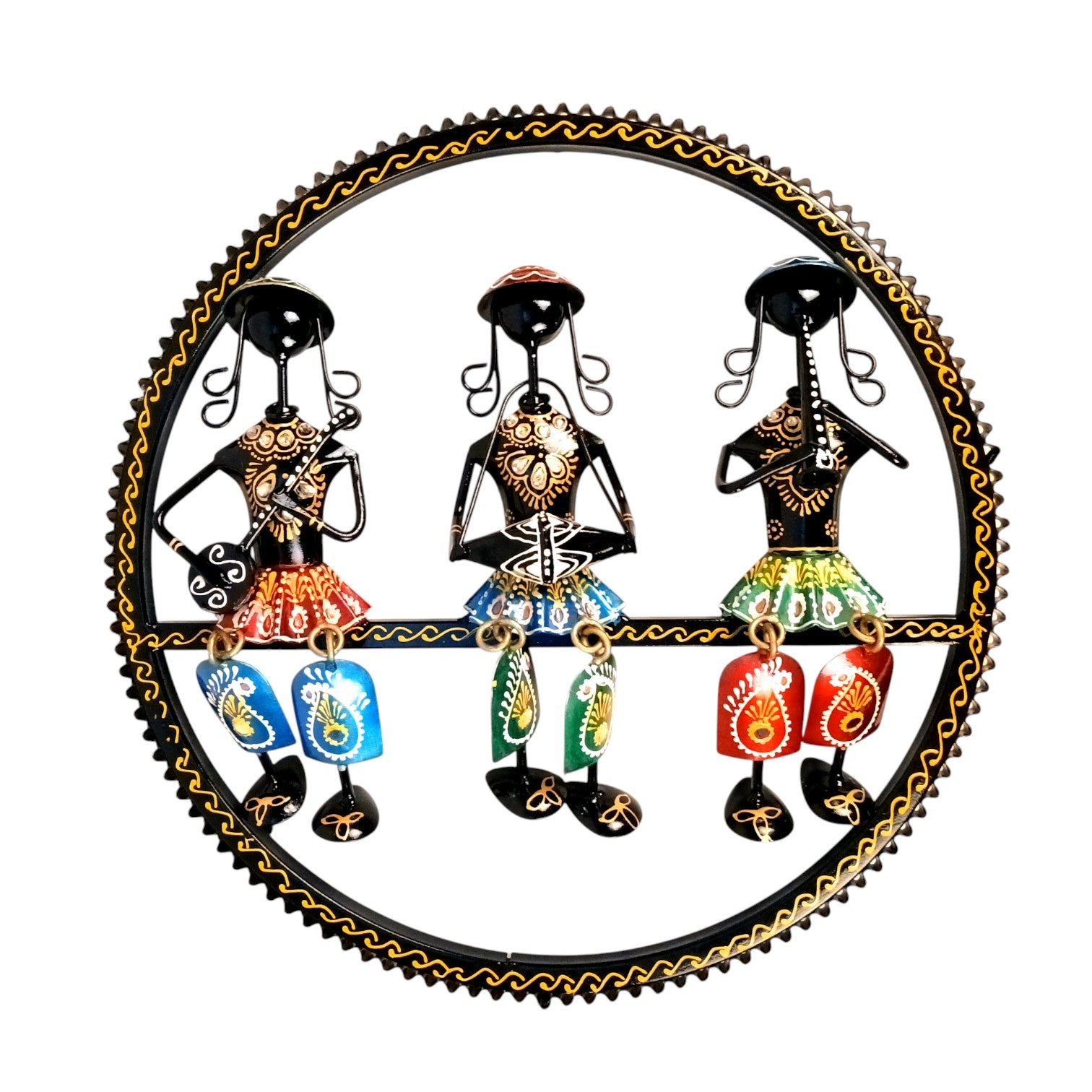 Musician Wall Hanging | Decorative Wall Art Showpiece | Wall Decor for Living Room, Entrance, Home & Office Decoration | Traditional Wall Hanging Gift - 15 Inch - Apkamart