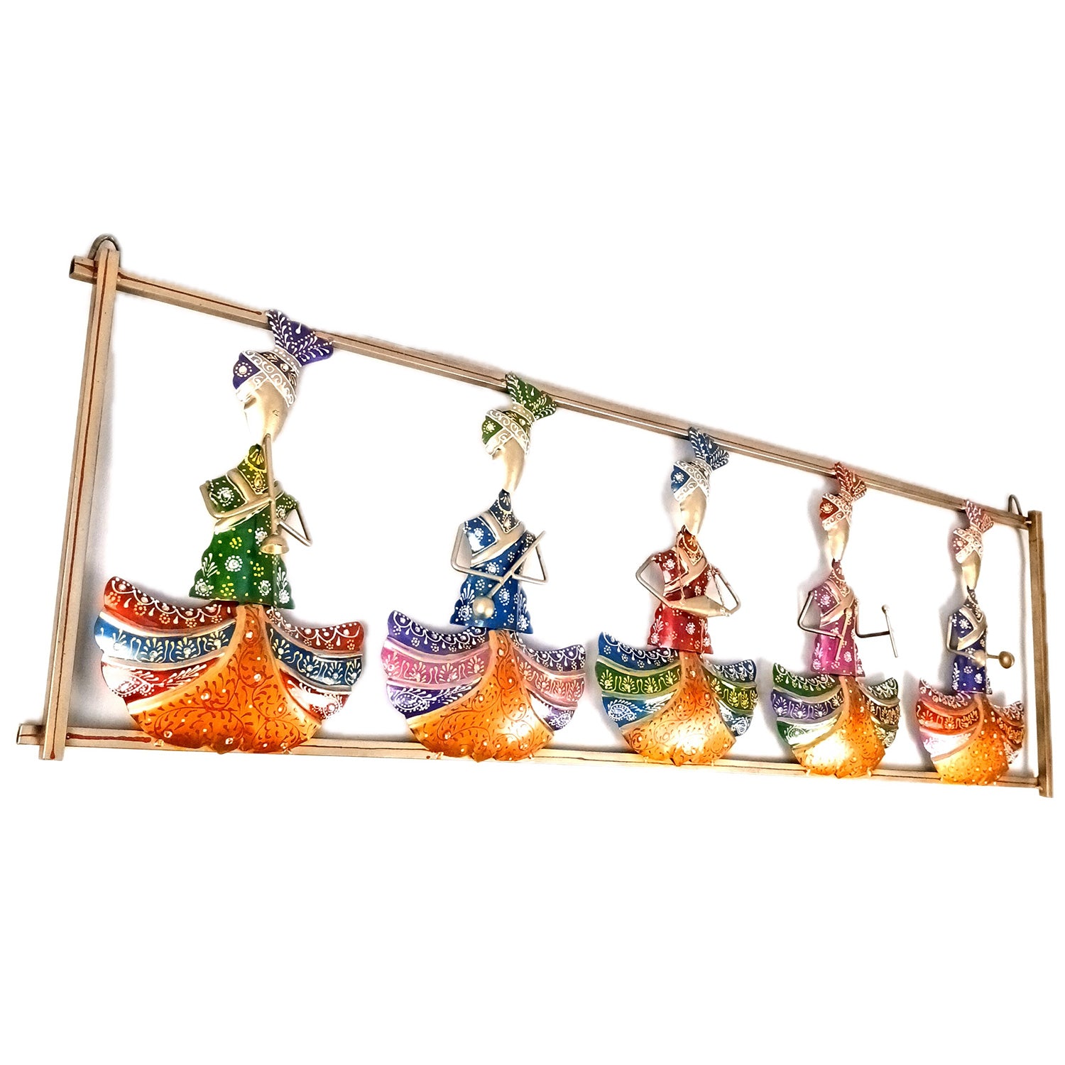 Musician Wall Hanging | Wall Mount Showpiece - For Home, Big Walls, Living Room, Large Spaces, Hotel, Restaurant Decor & Gifts - 42 inch - Apkamart