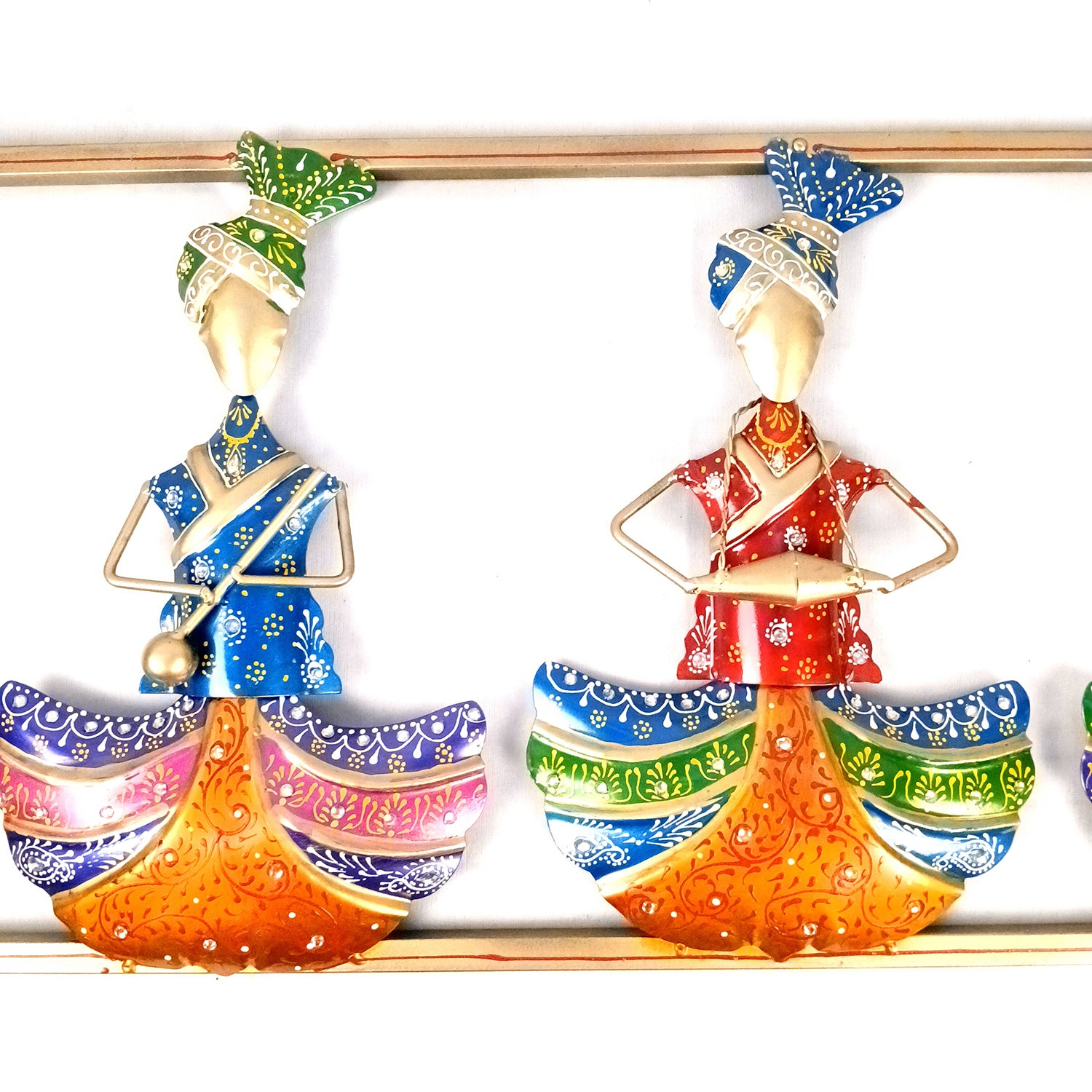 Musician Wall Hanging | Wall Mount Showpiece - For Home, Big Walls, Living Room, Large Spaces, Hotel, Restaurant Decor & Gifts - 42 inch - Apkamart