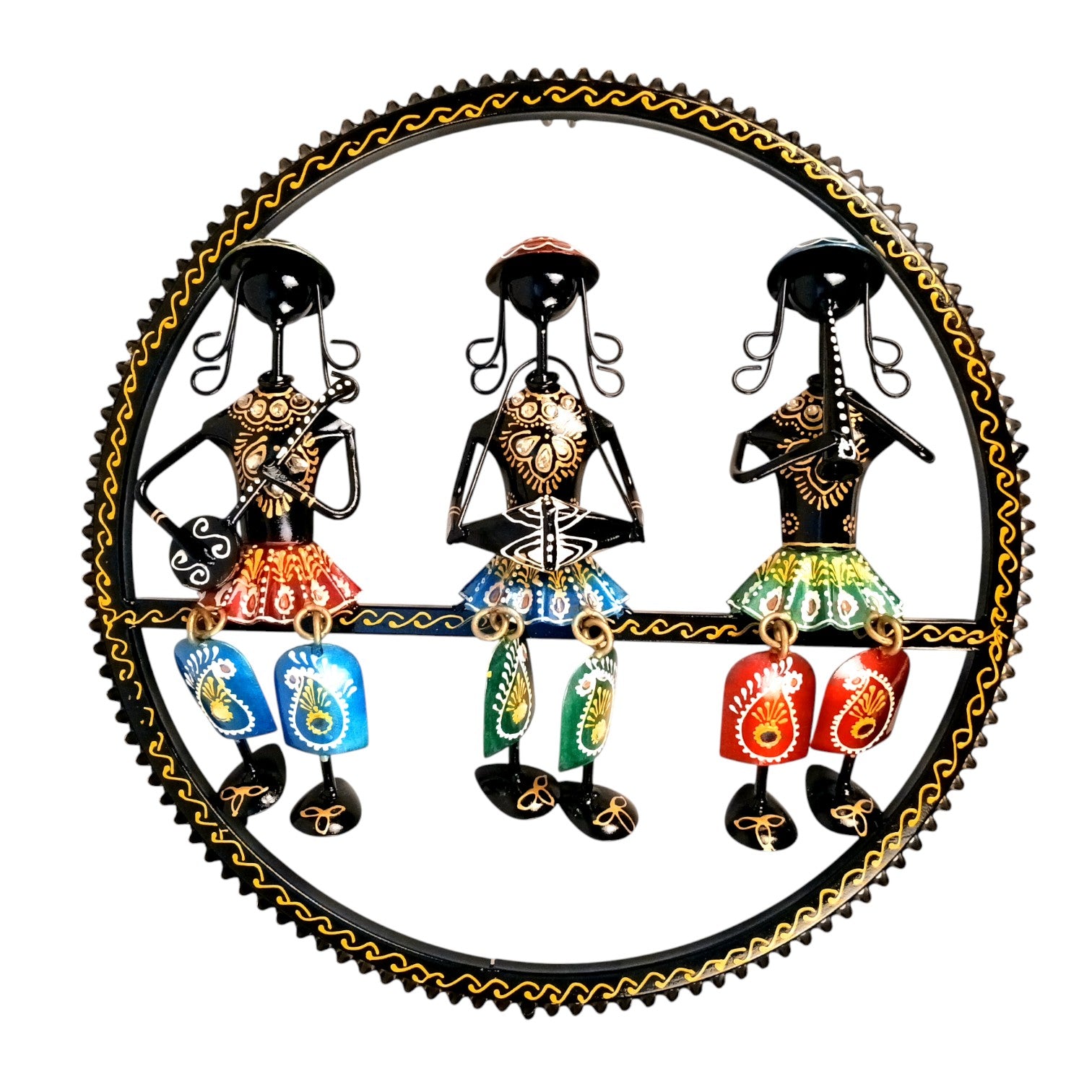 Musician Wall Hanging | Decorative Wall Art Showpiece | Wall Decor for Living Room, Entrance, Home & Office Decoration | Traditional Wall Hanging Gift - 15 Inch - Apkamart