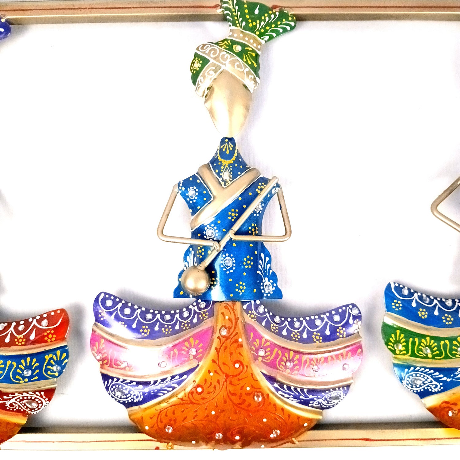 Musician Wall Hanging | Wall Mount Showpiece - For Home, Big Walls, Living Room, Large Spaces, Hotel, Restaurant Decor & Gifts - 42 inch - Apkamart