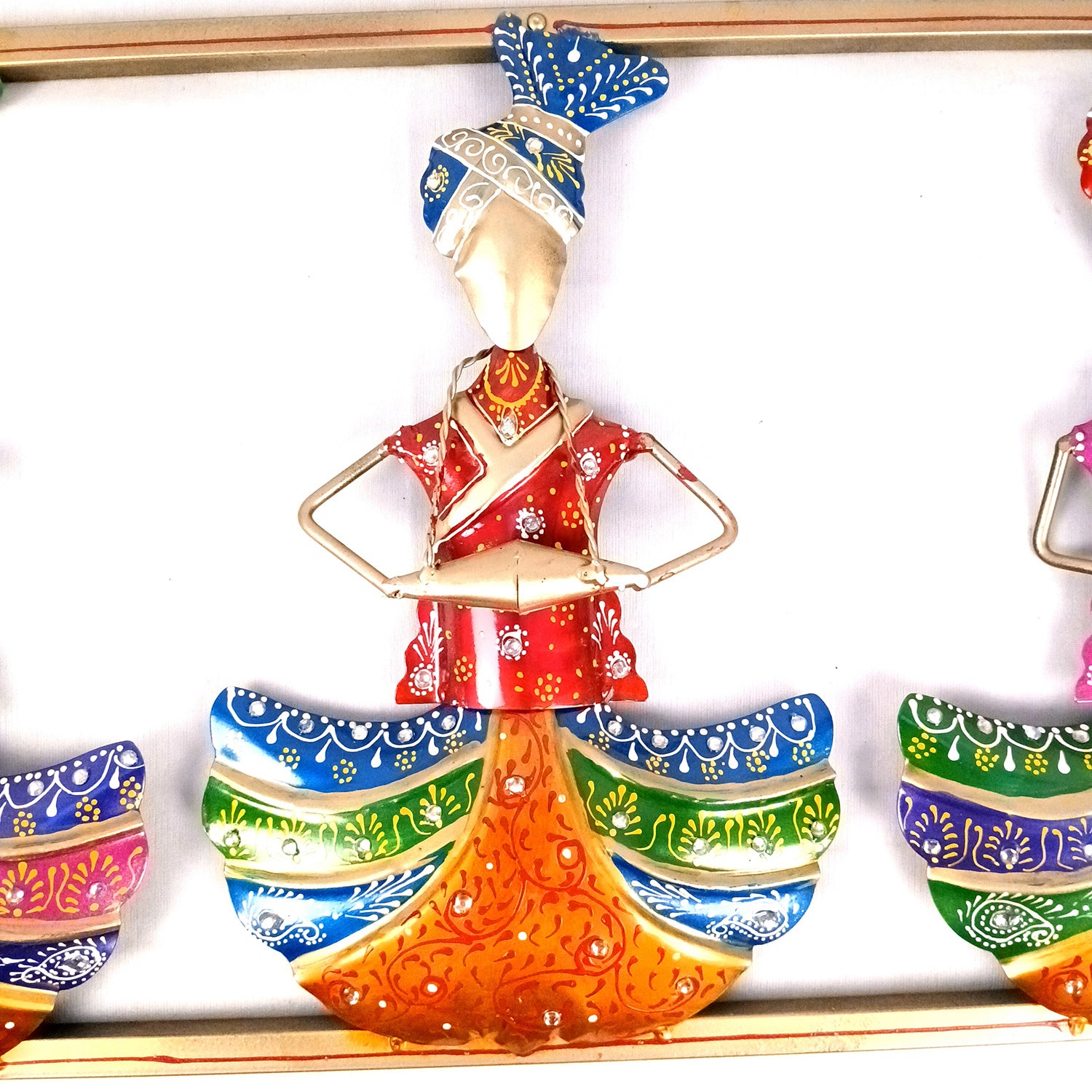 Musician Wall Hanging | Wall Mount Showpiece - For Home, Big Walls, Living Room, Large Spaces, Hotel, Restaurant Decor & Gifts - 42 inch - Apkamart