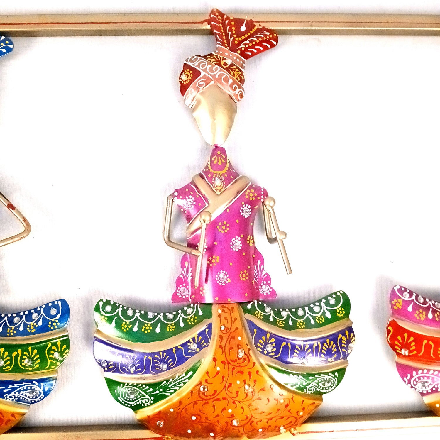 Musician Wall Hanging | Wall Mount Showpiece - For Home, Big Walls, Living Room, Large Spaces, Hotel, Restaurant Decor & Gifts - 42 inch - Apkamart