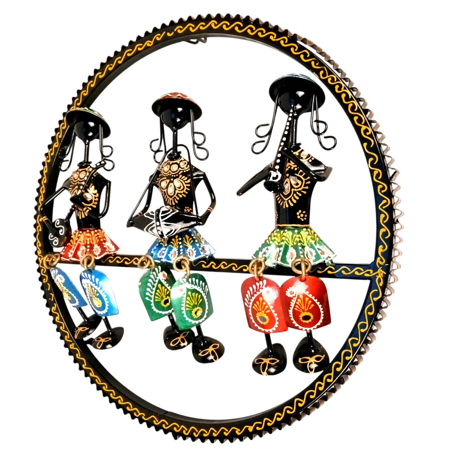 Musician Wall Hanging | Decorative Wall Art Showpiece | Wall Decor for Living Room, Entrance, Home & Office Decoration | Traditional Wall Hanging Gift - 15 Inch - Apkamart