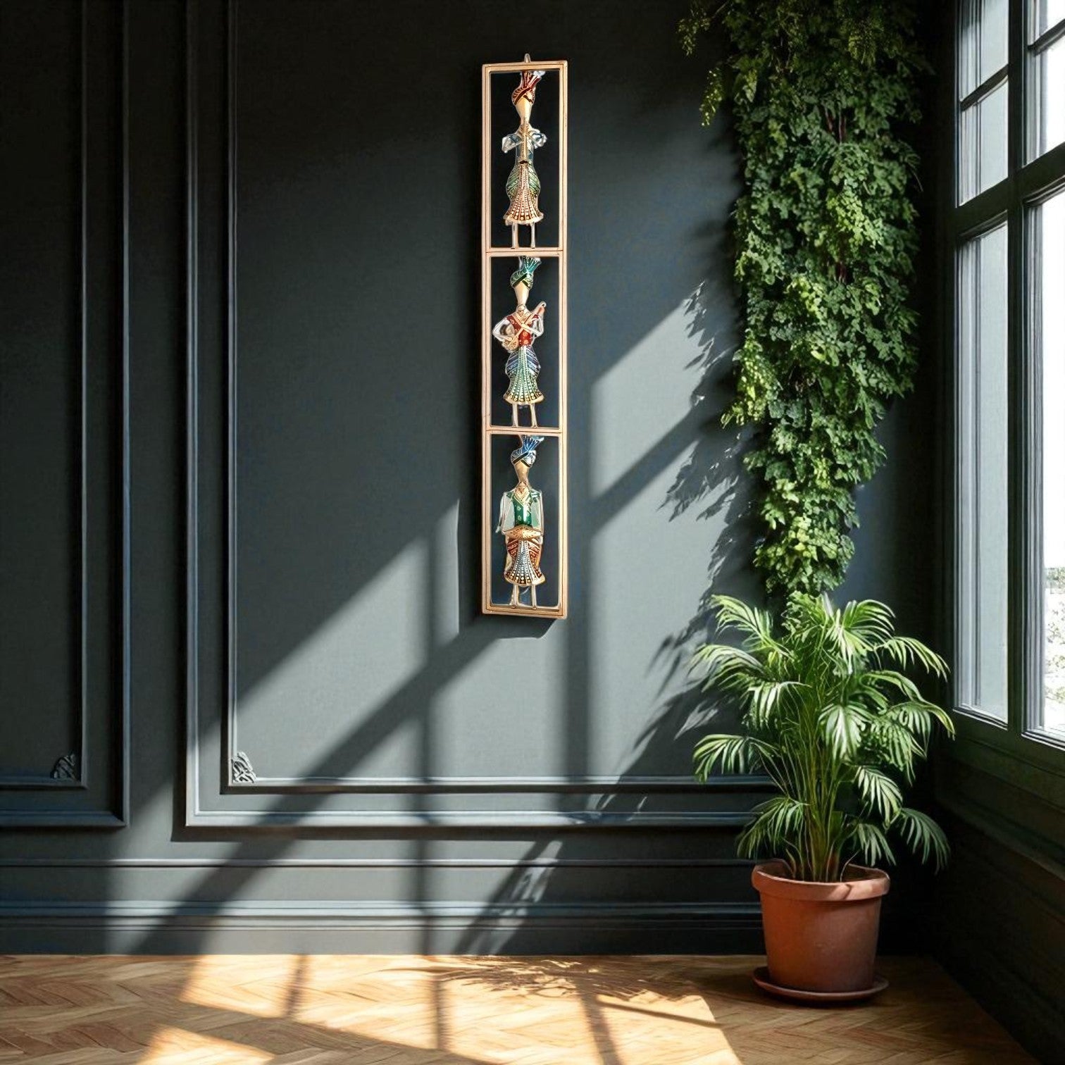 Musician Wall Hanging for Home Decor | Decorative Wall Art Showpiece for Living Room, Bedroom & Office | Traditional & Modern Home Decoration - 40 Inch - Apkamart