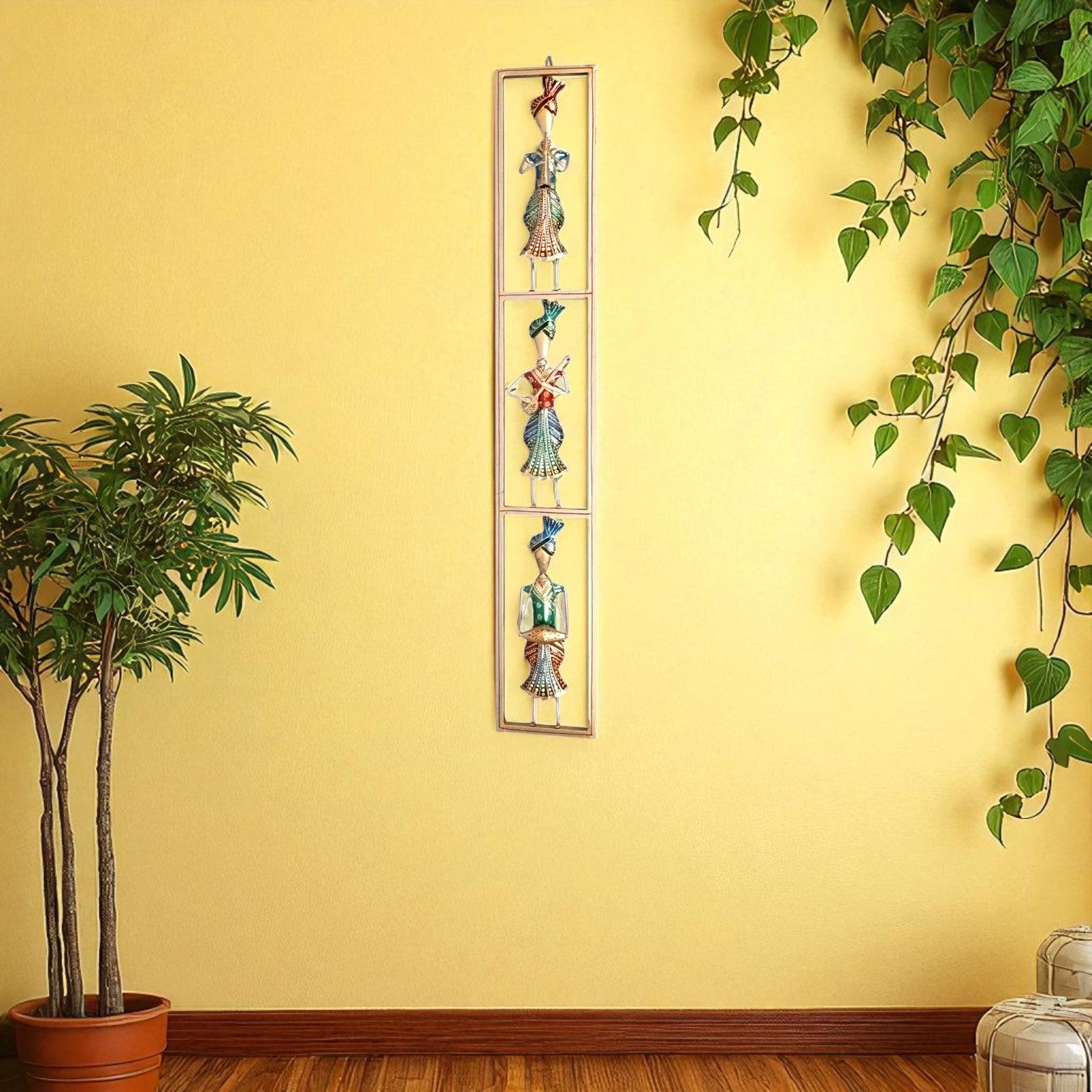 Musician Wall Hanging for Home Decor | Decorative Wall Art Showpiece for Living Room, Bedroom & Office | Traditional & Modern Home Decoration - 40 Inch - Apkamart