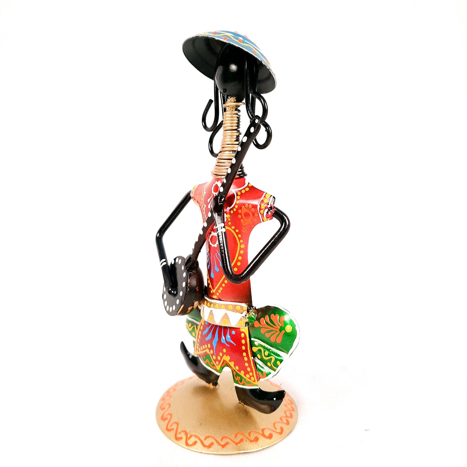 Decorative Musician-Human Figurines Table Decor - 9 Inch (Set of 3)-Apkamart #color_Black