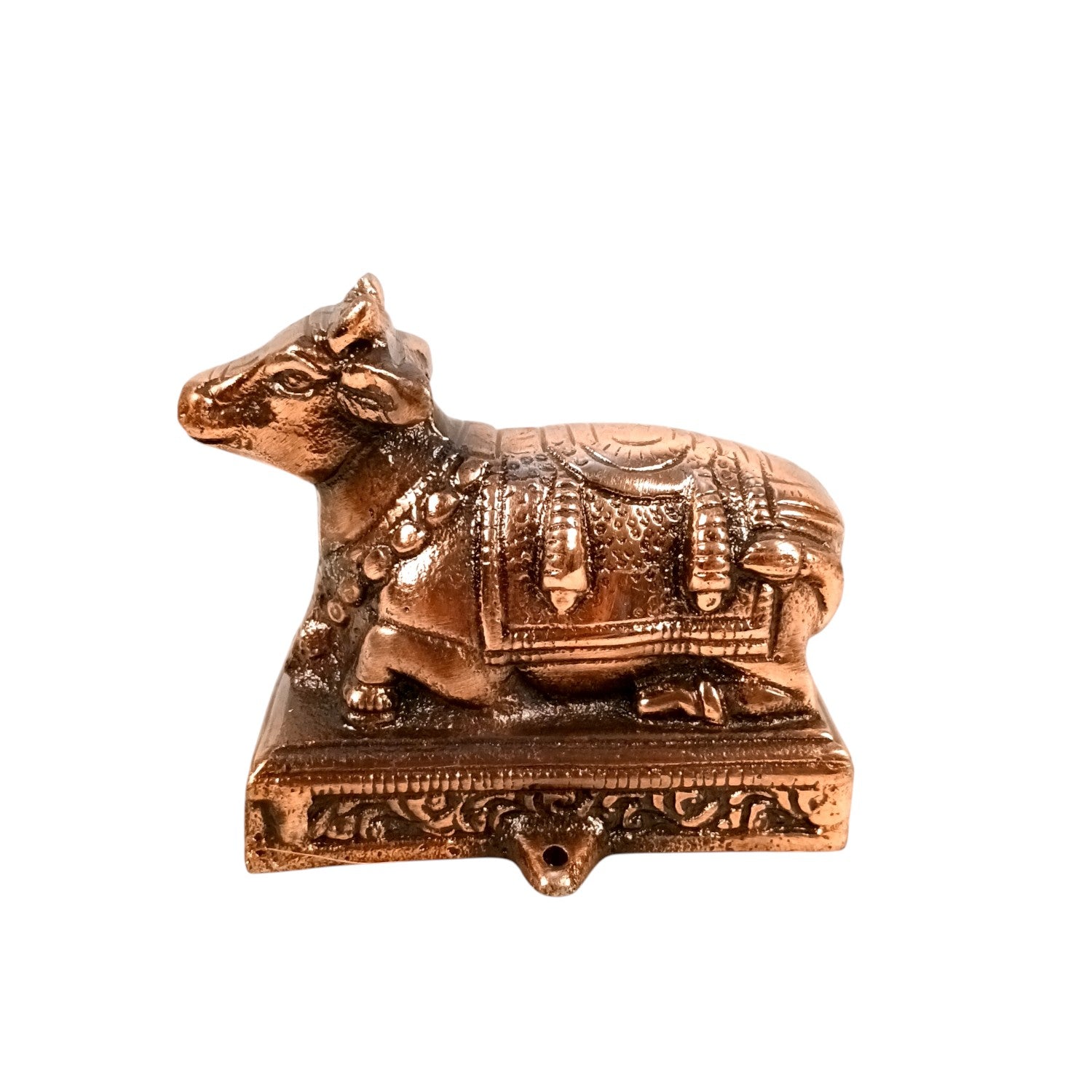 Nandi Statue for Home Decor | Handicraft Bull Idol | Spiritual Showpiece for Living Room, Temple & Tabletop | Premium Decorative Figurine for Gifting & Decoration - 5 Inch - Apkamart