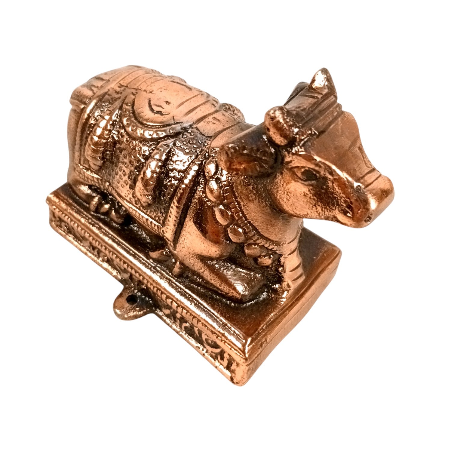 Nandi Statue for Home Decor | Handicraft Bull Idol | Spiritual Showpiece for Living Room, Temple & Tabletop | Premium Decorative Figurine for Gifting & Decoration - 5 Inch - Apkamart