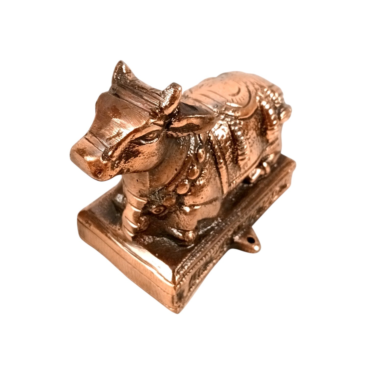 Nandi Statue for Home Decor | Handicraft Bull Idol | Spiritual Showpiece for Living Room, Temple & Tabletop | Premium Decorative Figurine for Gifting & Decoration - 5 Inch - Apkamart