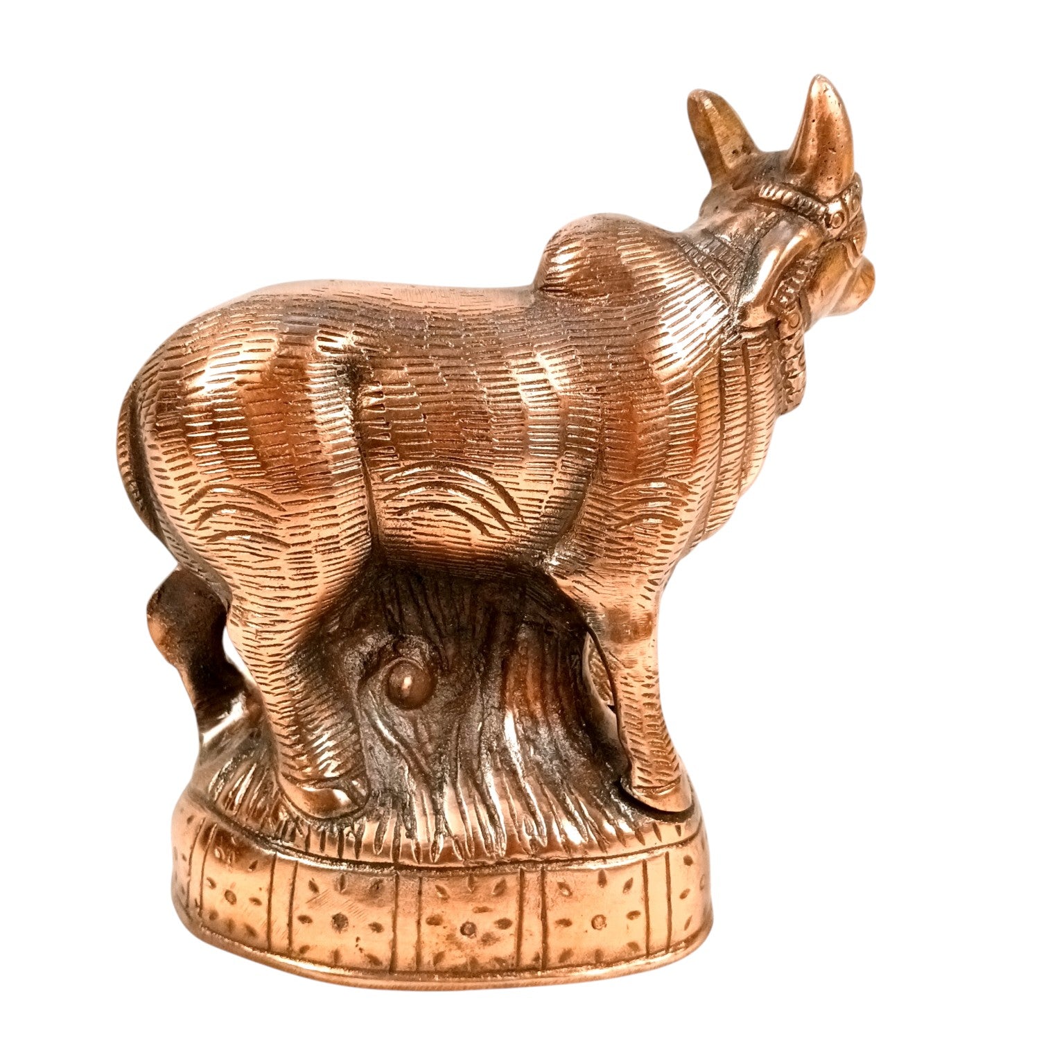 Cow Statue for Home Decor | Holy Cow & Calf Idol | Decorative Cow Figurine for Pooja Room, Living Room & Gifting - 10 Inch - Apkamart