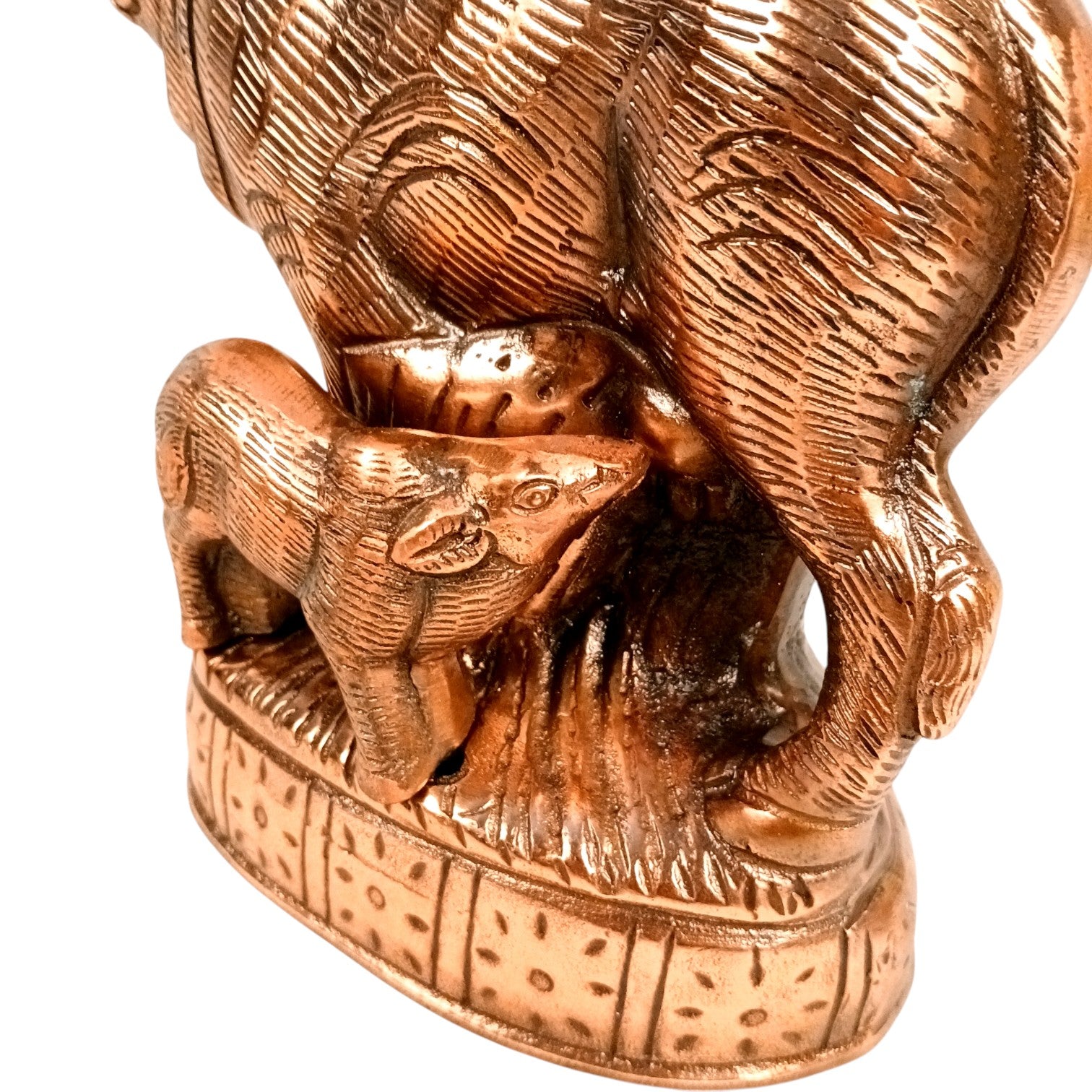 Cow Statue for Home Decor | Holy Cow & Calf Idol | Decorative Cow Figurine for Pooja Room, Living Room & Gifting - 10 Inch - Apkamart