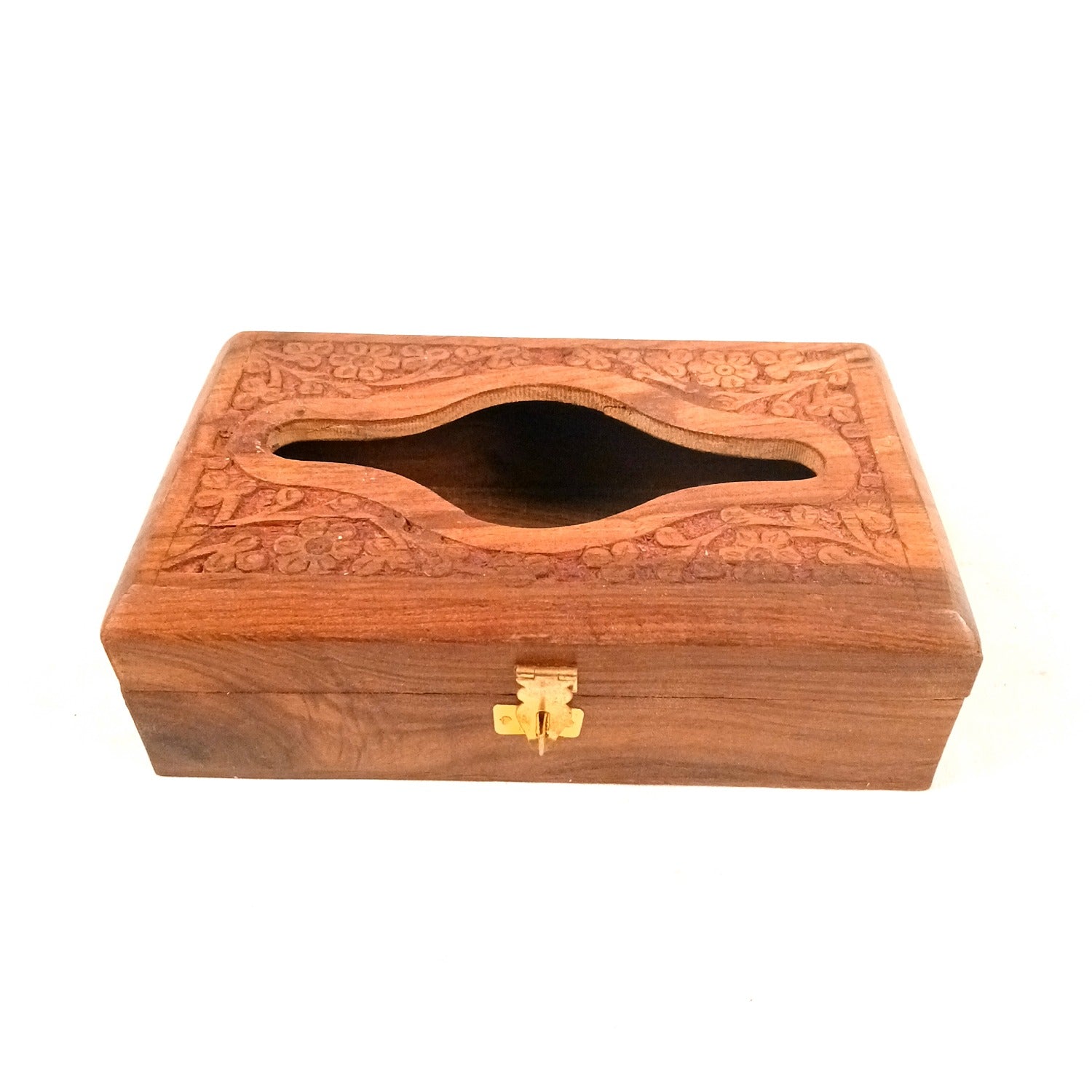 Wooden Napkin Holder | Handcrafted Wooden Tissue & Paper Napkin Stand for Dining Table, Kitchen & Home Decor | Decorative Table Organizer - 8 Inch - Apkamart