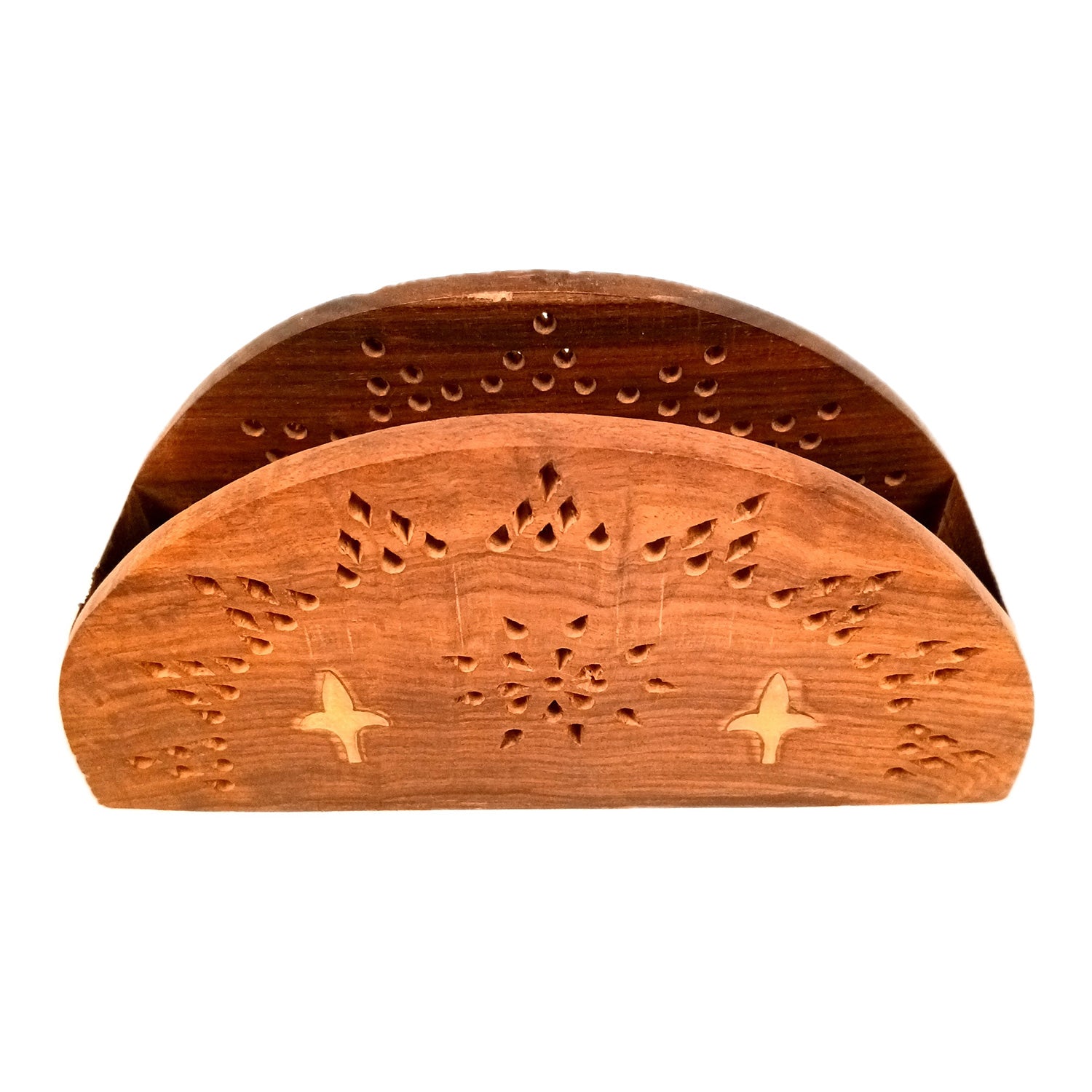 Napkin Holder | Wooden Tissue Paper Stand | Tissue Dispenser Holders - For Home, Dining Table, Kitchen, Bathroom | Office Desk Organiser & Stands - 8 Inch - Apkamart