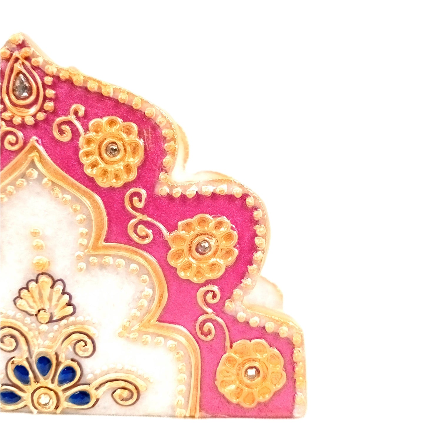 Marble Napkin Holder | Tissue Paper Stand Handcrafted | Tissue Dispenser for Home, Dining, Kitchen, and Center Table Decoration - 6 Inch - Apkamart