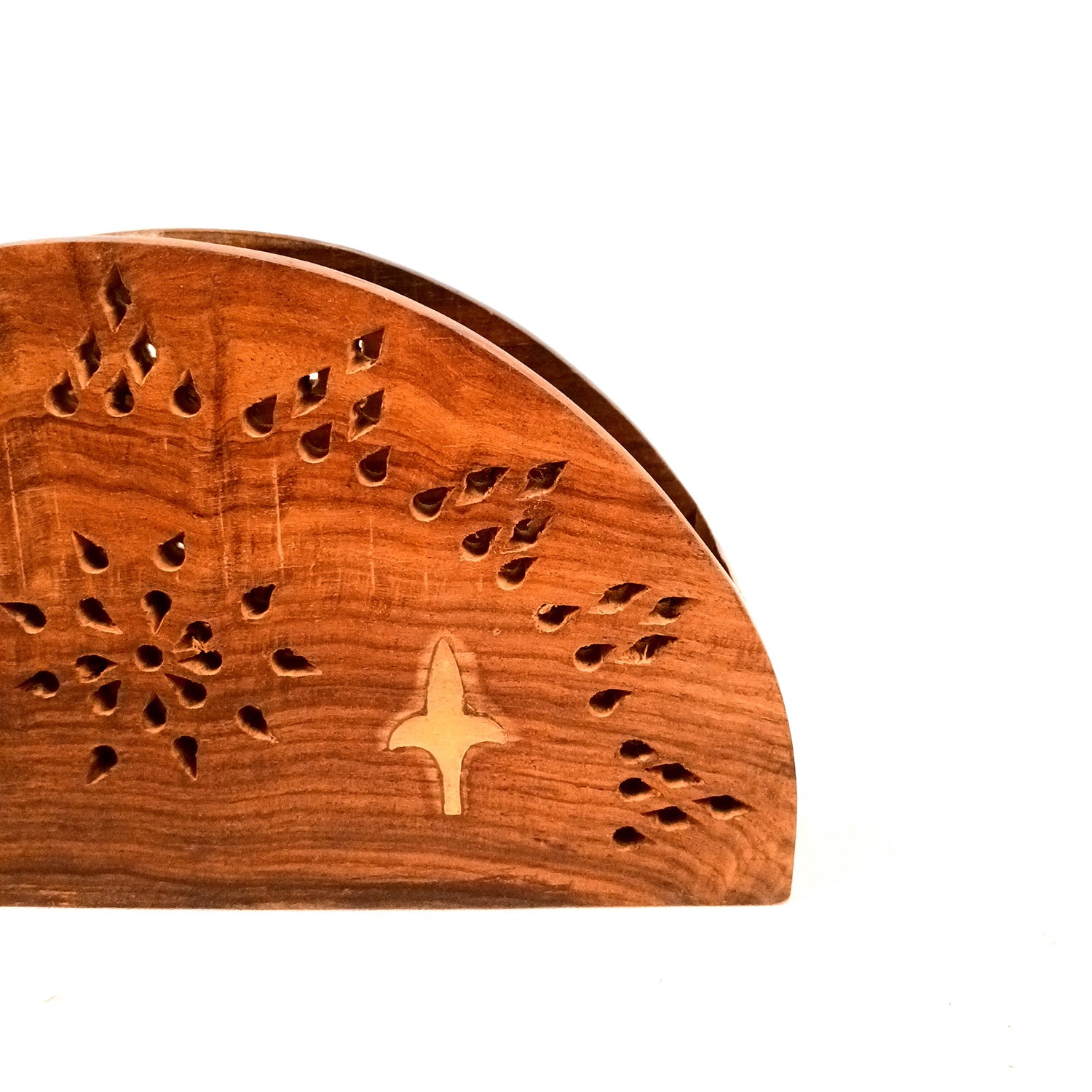 Napkin Holder | Wooden Tissue Paper Stand | Tissue Dispenser Holders - For Home, Dining Table, Kitchen, Bathroom | Office Desk Organiser & Stands - 8 Inch - Apkamart