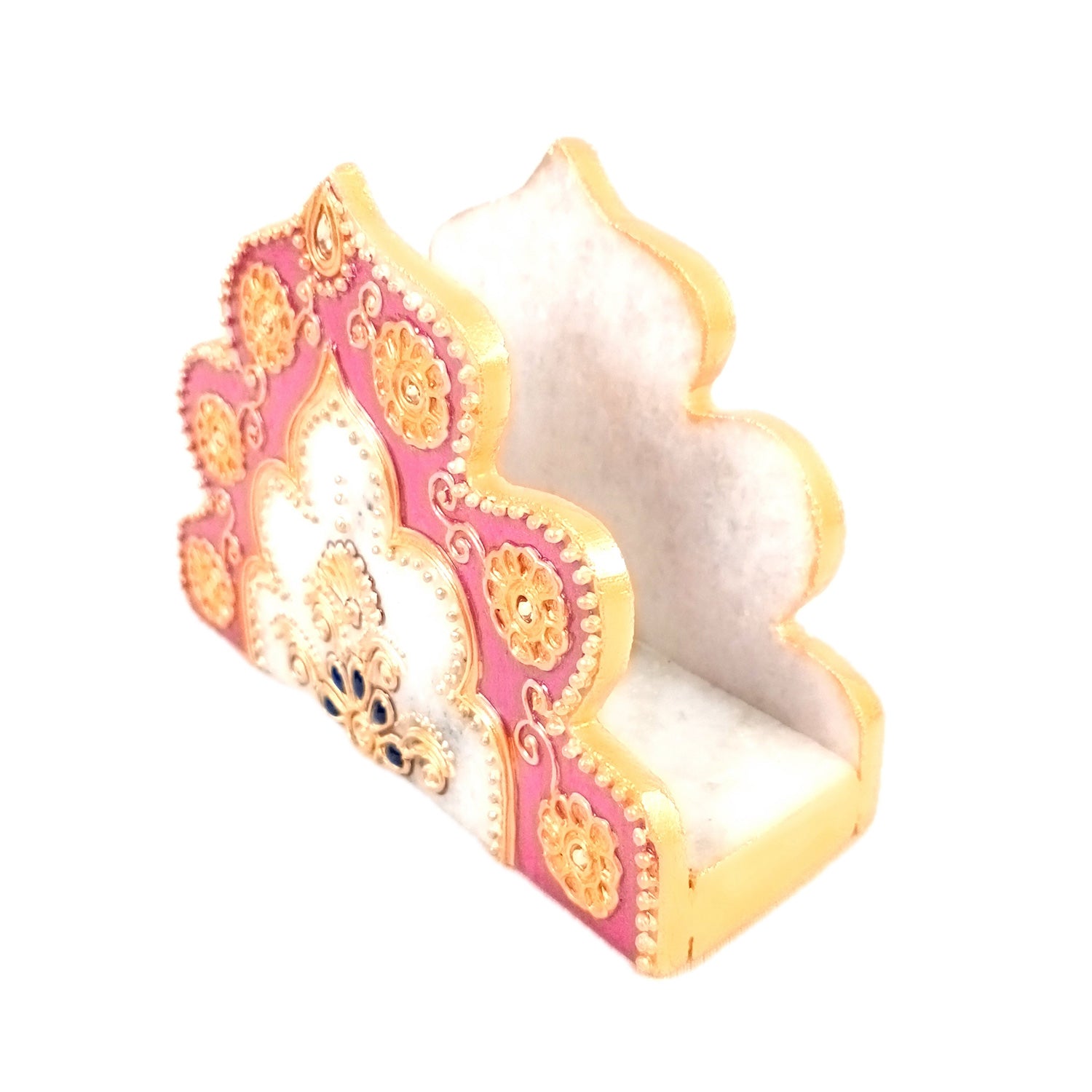 Marble Napkin Holder | Tissue Paper Stand Handcrafted | Tissue Dispenser for Home, Dining, Kitchen, and Center Table Decoration - 6 Inch - Apkamart
