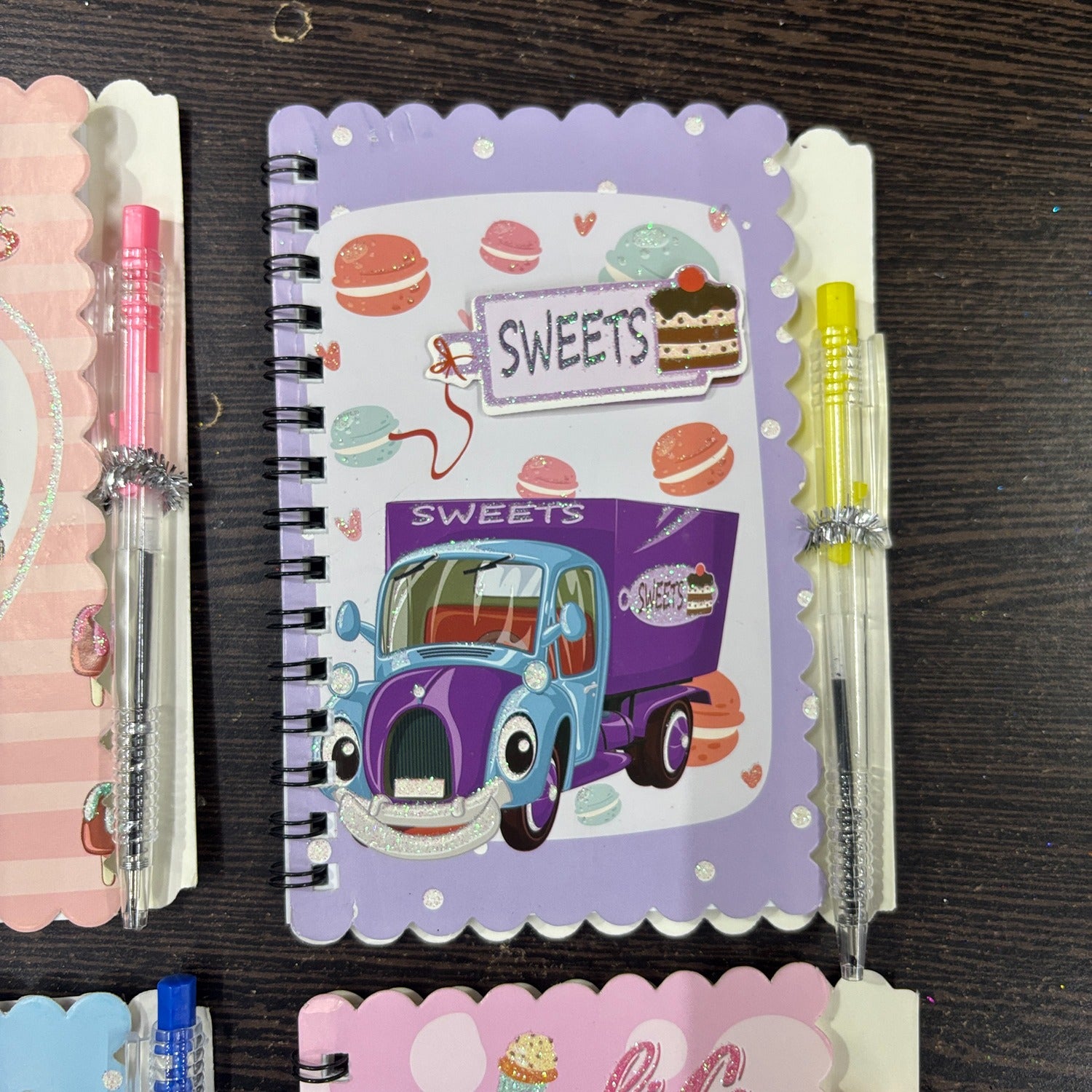 Colourful Spiral Notebook With Pen 30 Pages Students