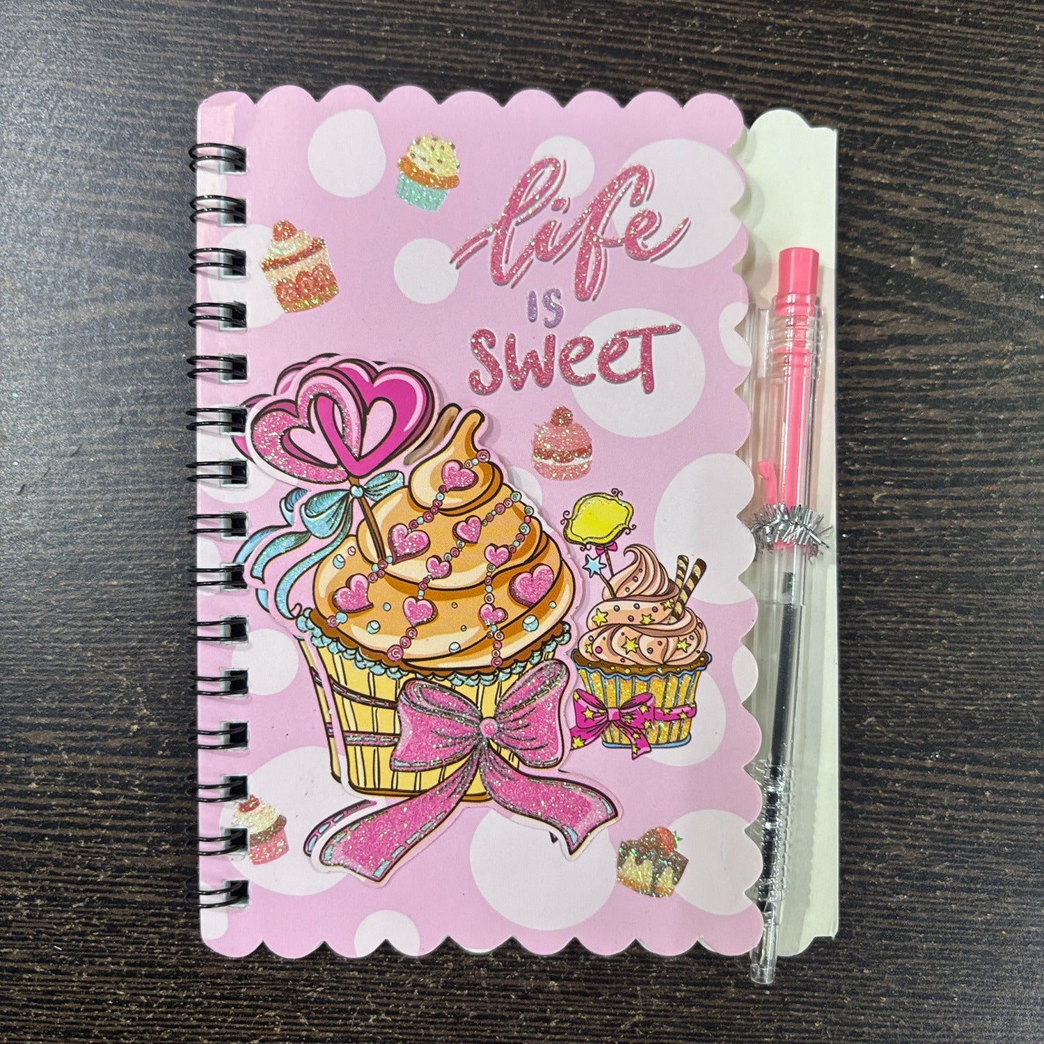 Colourful Spiral Notebook With Pen 30 Pages Students
