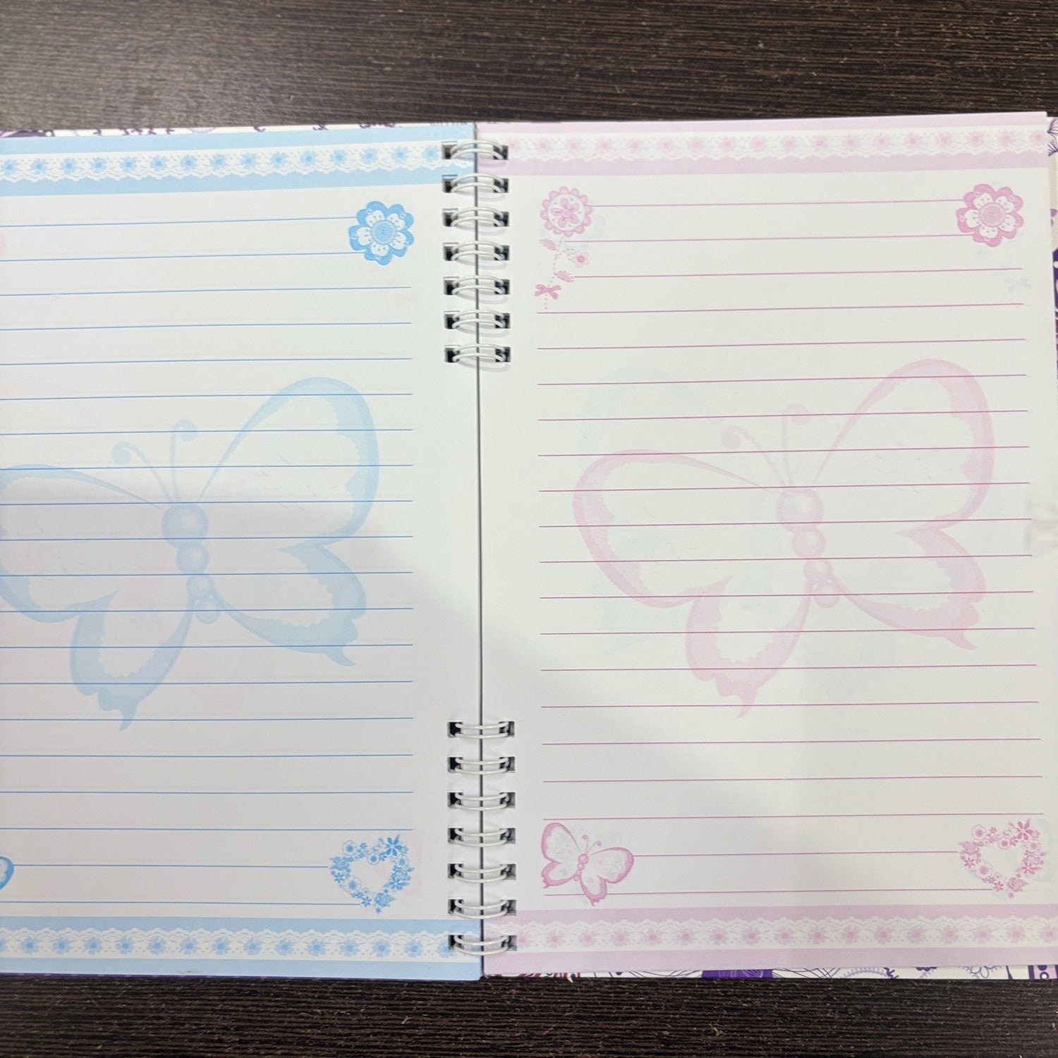Butterfly Design Note Book with Lock Diary for Kids Secure Journal Creative Writing Pad Ideal For Return Gift for Children - 8 Inch - Apkamart